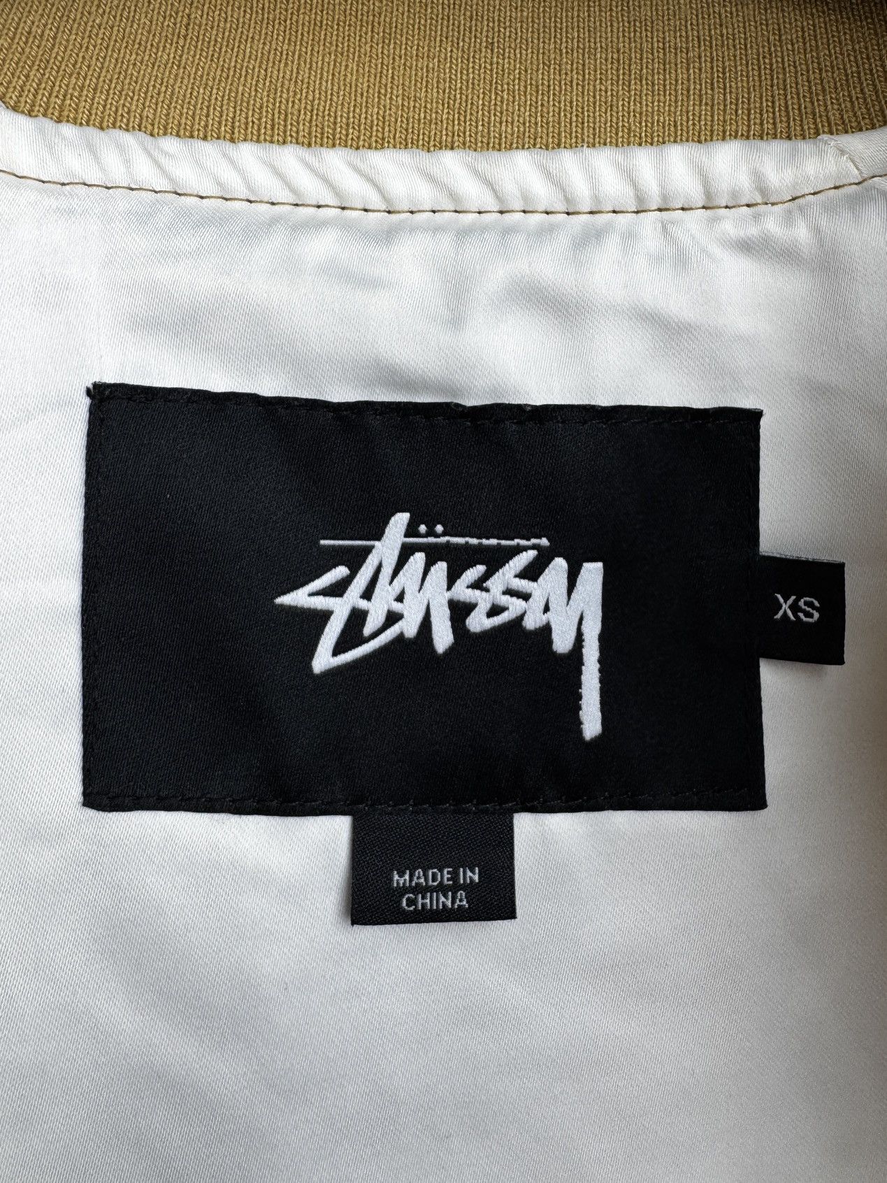 Stussy Stussy Gold Satin California Womens Bomber Jacket Floral Zip Size XS / US 0-2 / IT 36-38 - 15 Thumbnail