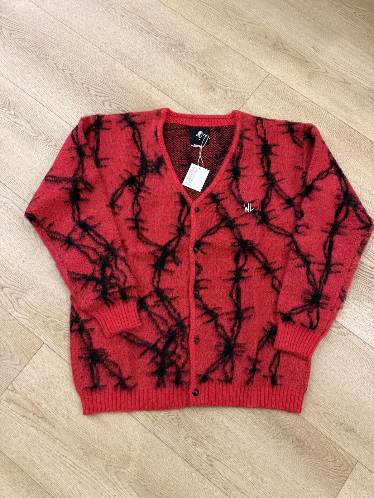 Warren Lotas Warren Lotas Barbed Wire Mohair Blend Cardigan Size XL Size US XL / EU 56 / 4 - 1 Thumbnail