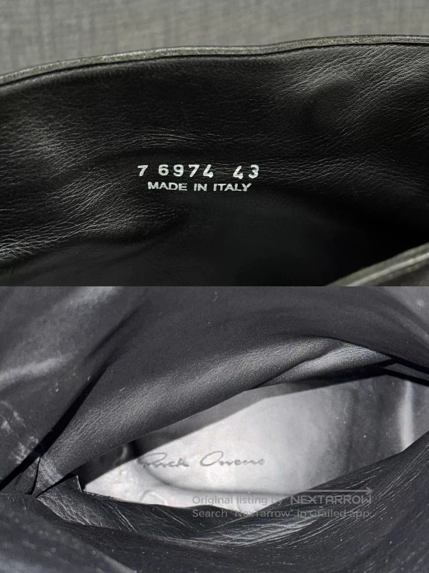 Rick Owens black leather ankle boots from Rick Owens. Size US 10 / EU 43 - 9 Thumbnail