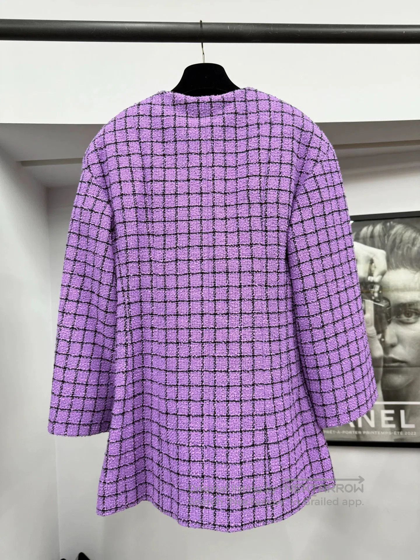 Chanel Chanel Purple Plaid Knit Jacket. Size US M / EU 48-50 / 2 - 3 Thumbnail