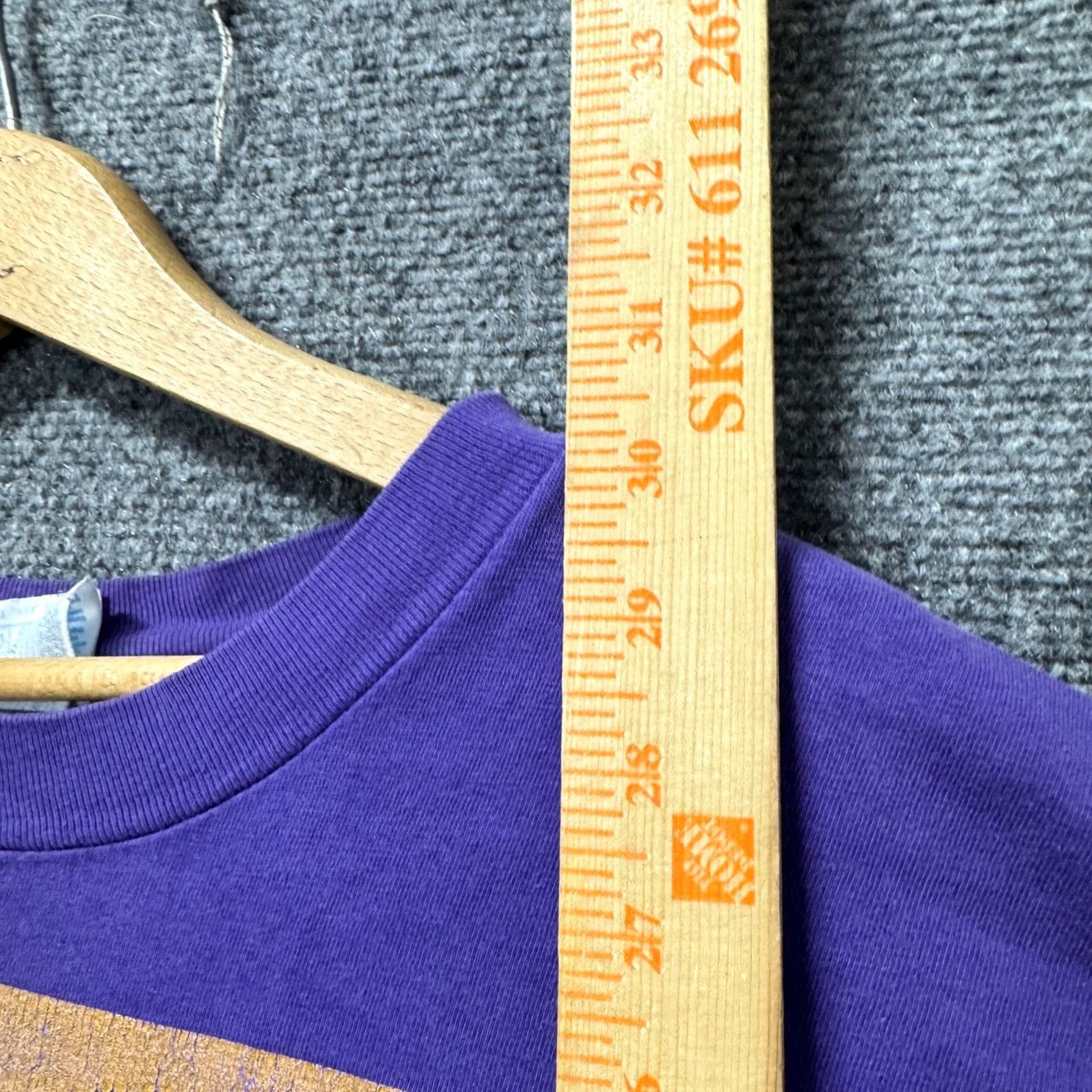 Hanes VINTAGE Kayla T-Shirt Hanes Beefy-T 2XL Purple Men Big & Tall 100% Cotton Y2K Size US XXL / EU 58 / 5 - 3 Thumbnail