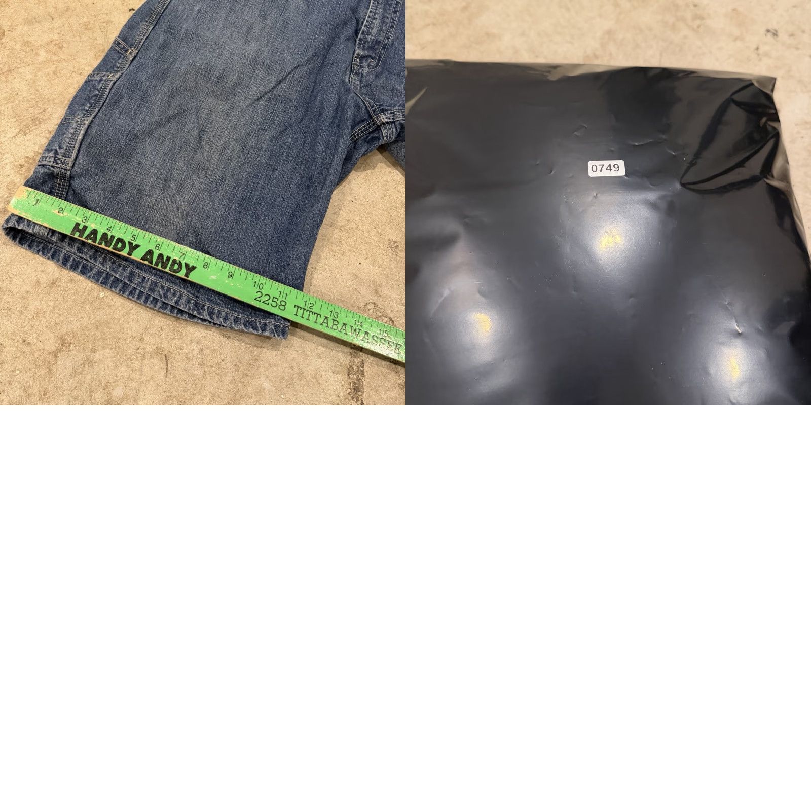 Levi's VINTAGE Levis Carpenter Denim Shorts Mens W38 Blue Dark Wash Y2K Jort Skater Size US 38 / EU 54 - 8 Thumbnail