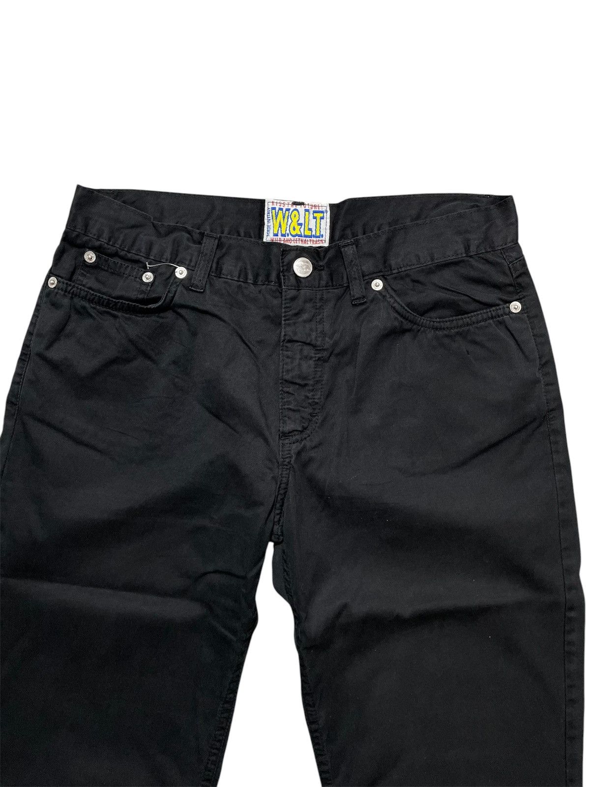 W&LT × Walter Van Beirendonck Walter Van Beirendonck - Black Chino Pants Size US 31 - 3 Thumbnail