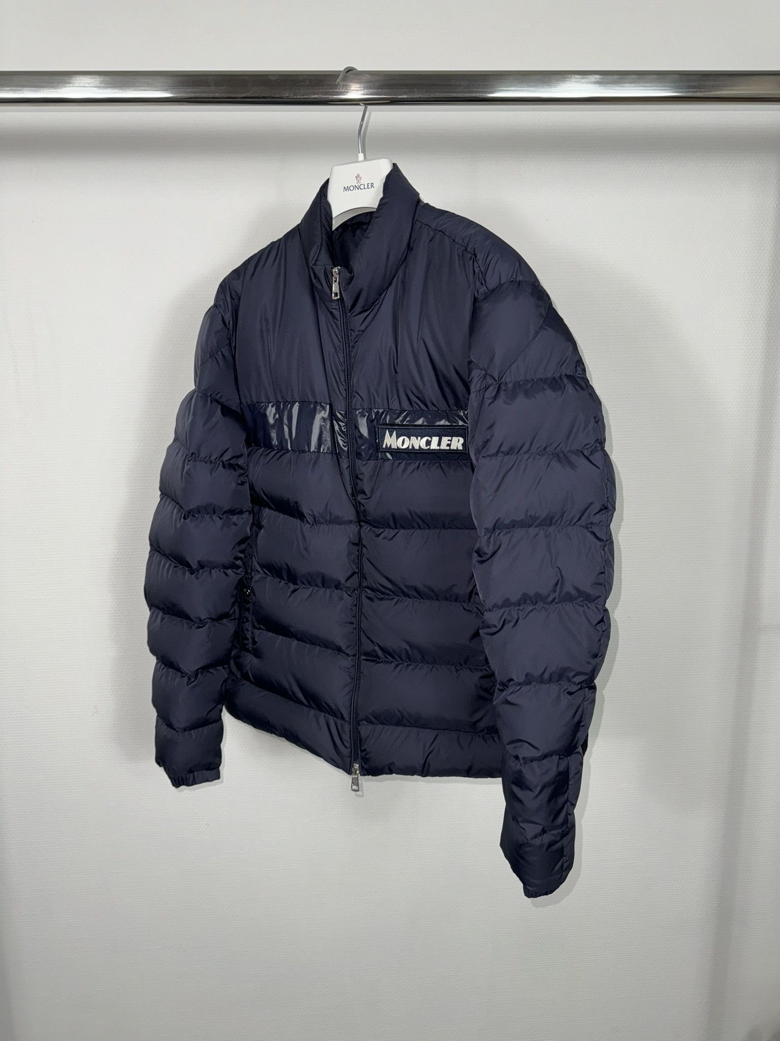 Moncler Moncler jacket Servieres size 3 navy blue Size US L / EU 52-54 / 3 - 2 Thumbnail