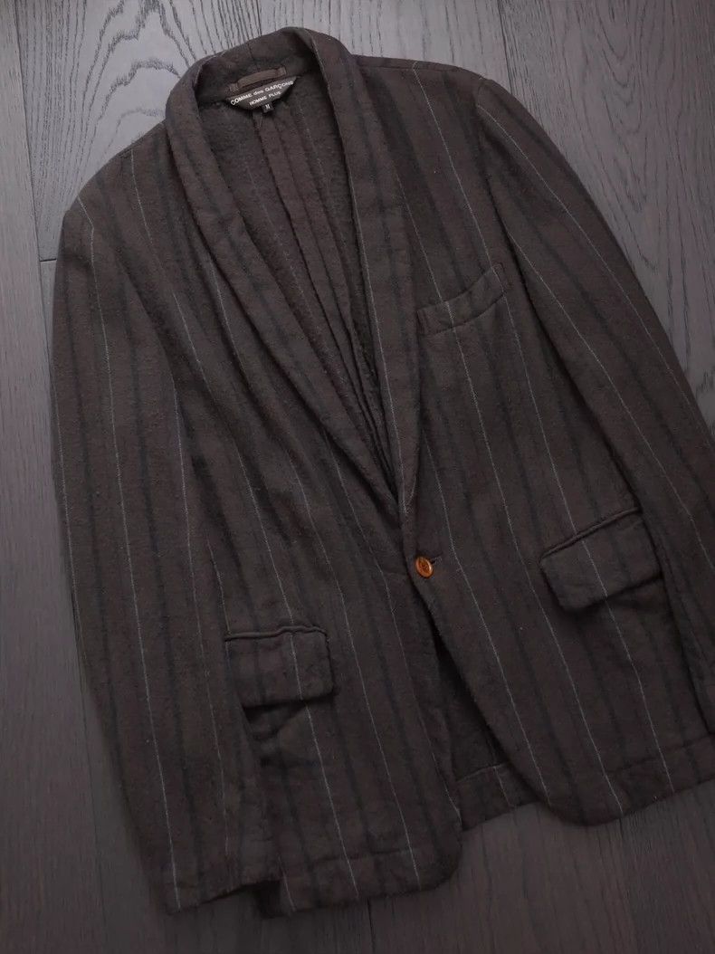 Comme des Garcons COMME des Garcons HOMME PLUS 2002AW fleece brown striped sc Size US M / EU 48-50 / 2 - 6 Thumbnail