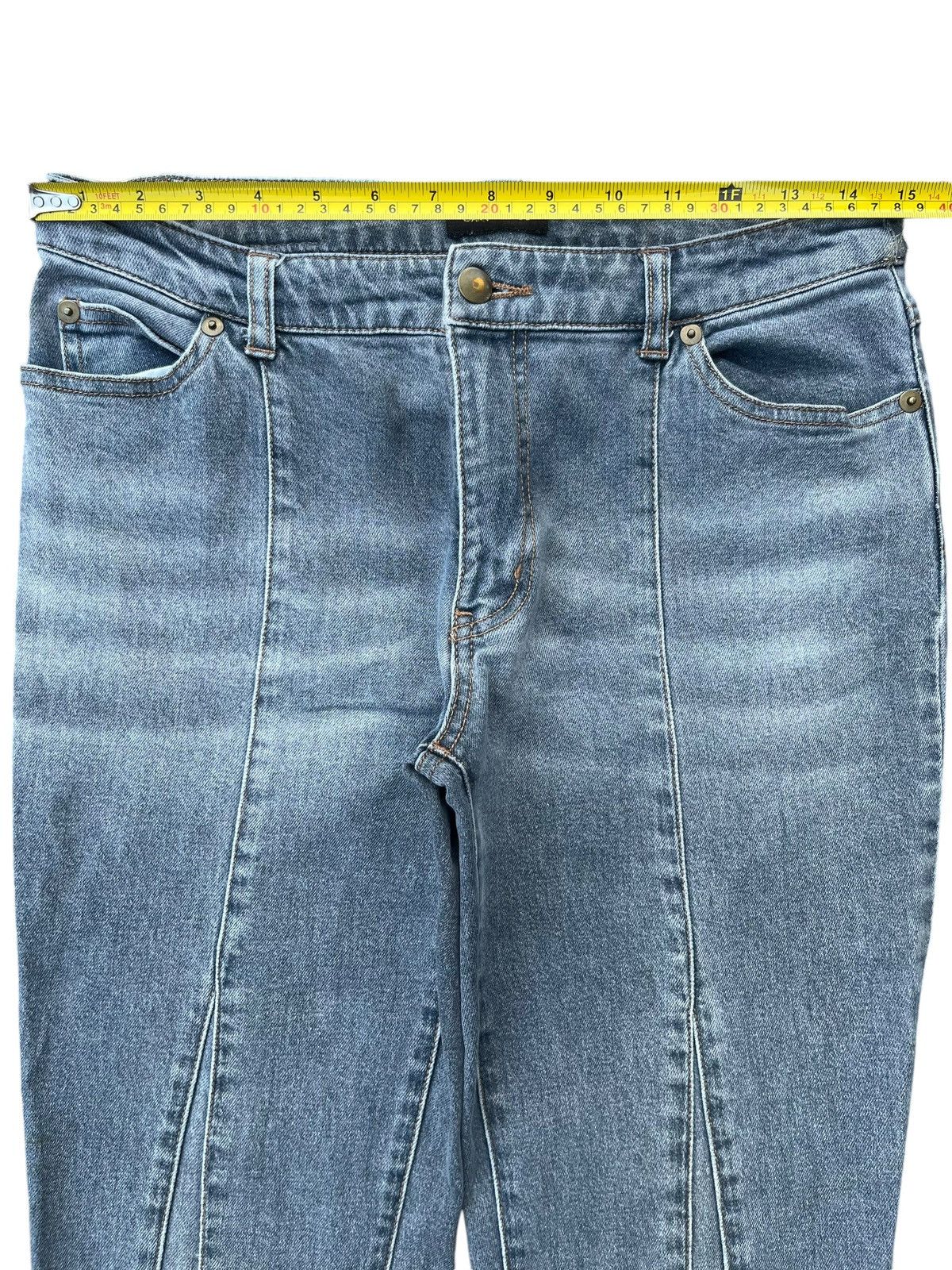 Japanese Brand × Le Grande Bleu (L.G.B.) Vintage Japanese Brand Slender Line Panel Super Flare Jeans Size US 29 - 11 Thumbnail
