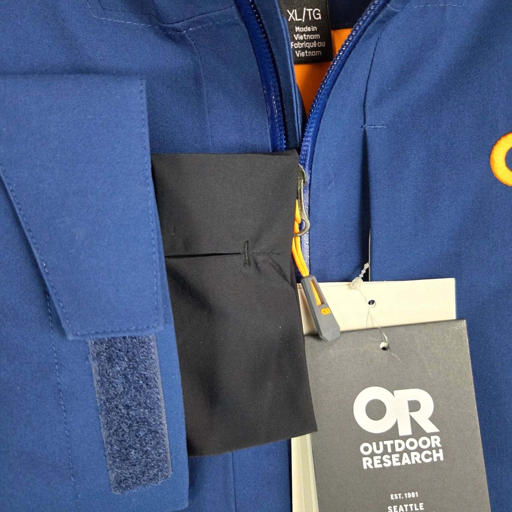 Outdoor Research Outdoor Research Jacket Mens XL Winter Full Zip Hooded Waterproof Insulated Blue Orange" Size US XL / EU 56 / 4 - 5 Thumbnail