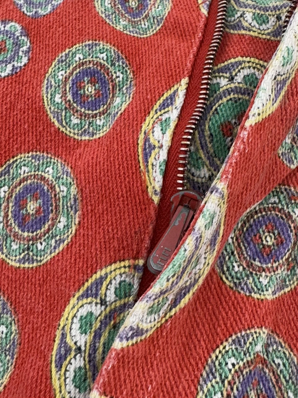Versace Jeans Couture Rare Versace Jeans Couture 90’s Pants Red Multi Color Italy Size 28" / US 6 / IT 42 - 7 Thumbnail