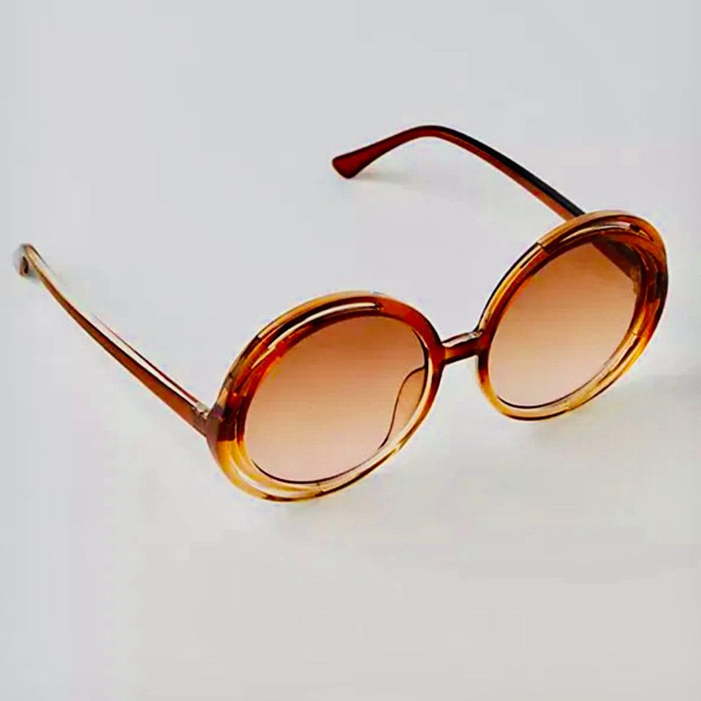 Free People NWT Free People Wavy Baby Round Sunglasses Size ONE SIZE - 3 Thumbnail