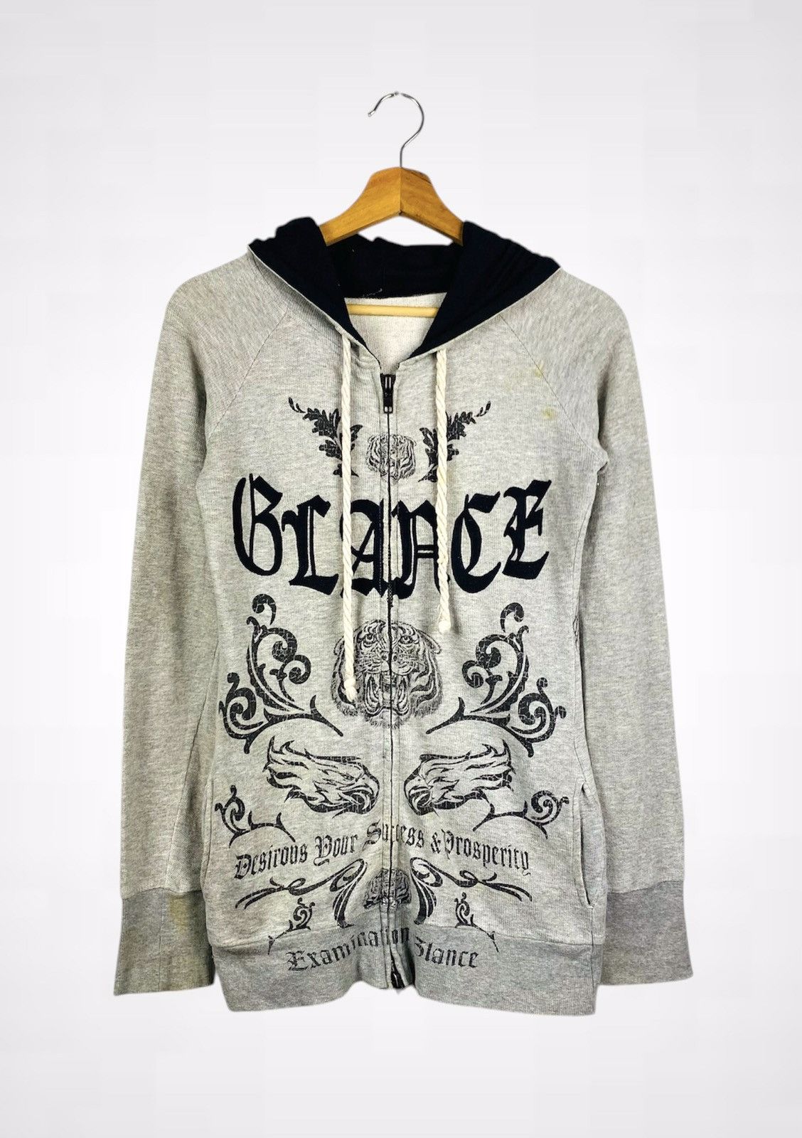 Japanese Brand A08 Glad News Tiger Print Zipper Hoodie Size S / US 4 / IT 40 - 2 Thumbnail