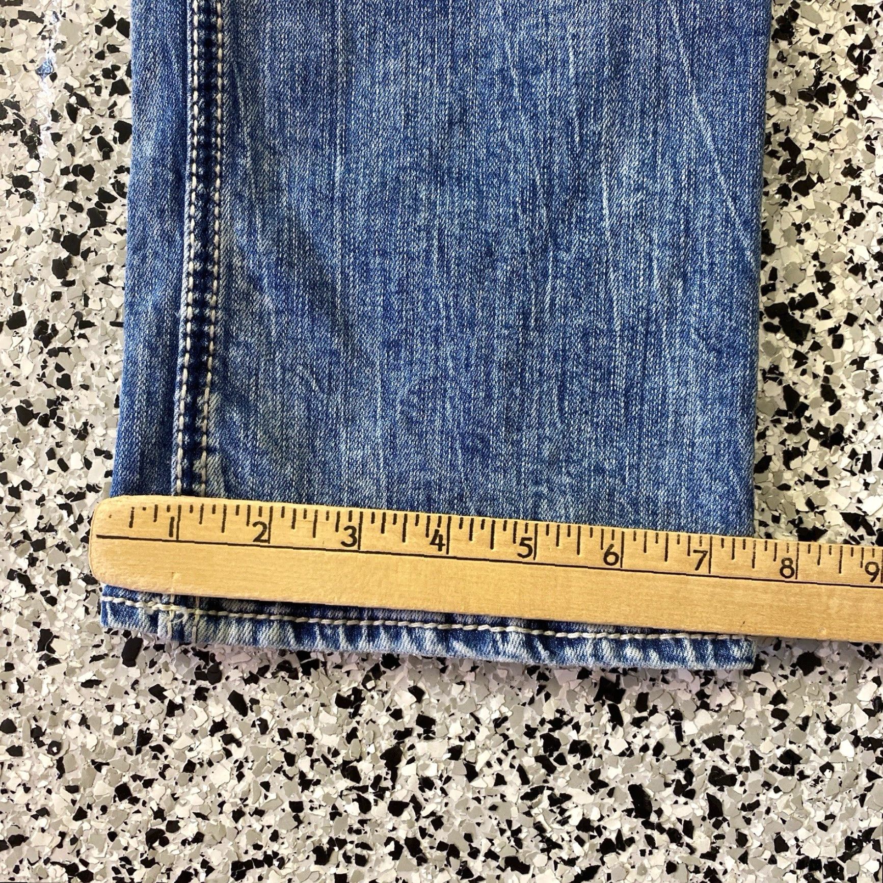 Vintage BKE Jake Straight Jeans Mens 34L Blue Denim 5-Pocket Regular Fit Straight Leg Casual Distressed Pocket Buckle Bke 34x32.5 Size US 34 / EU 50 - 2 Thumbnail