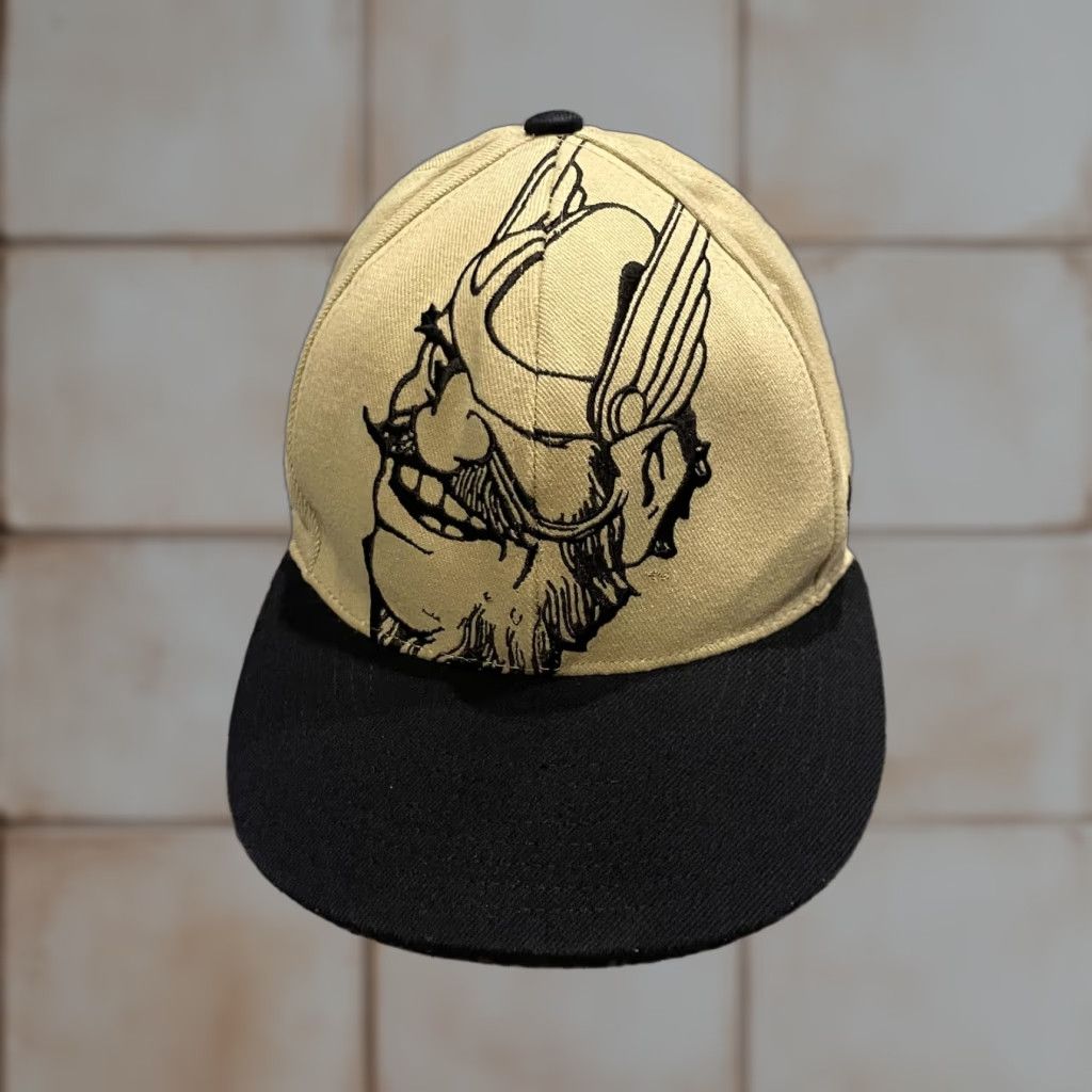 Zephyr VINTAGE Idaho Vandals Big Logo Hat Fitted M/L Khaki Black Zephyr NCAA Mascot Joe Vandal Mens Hat Size ONE SIZE - 1 Thumbnail