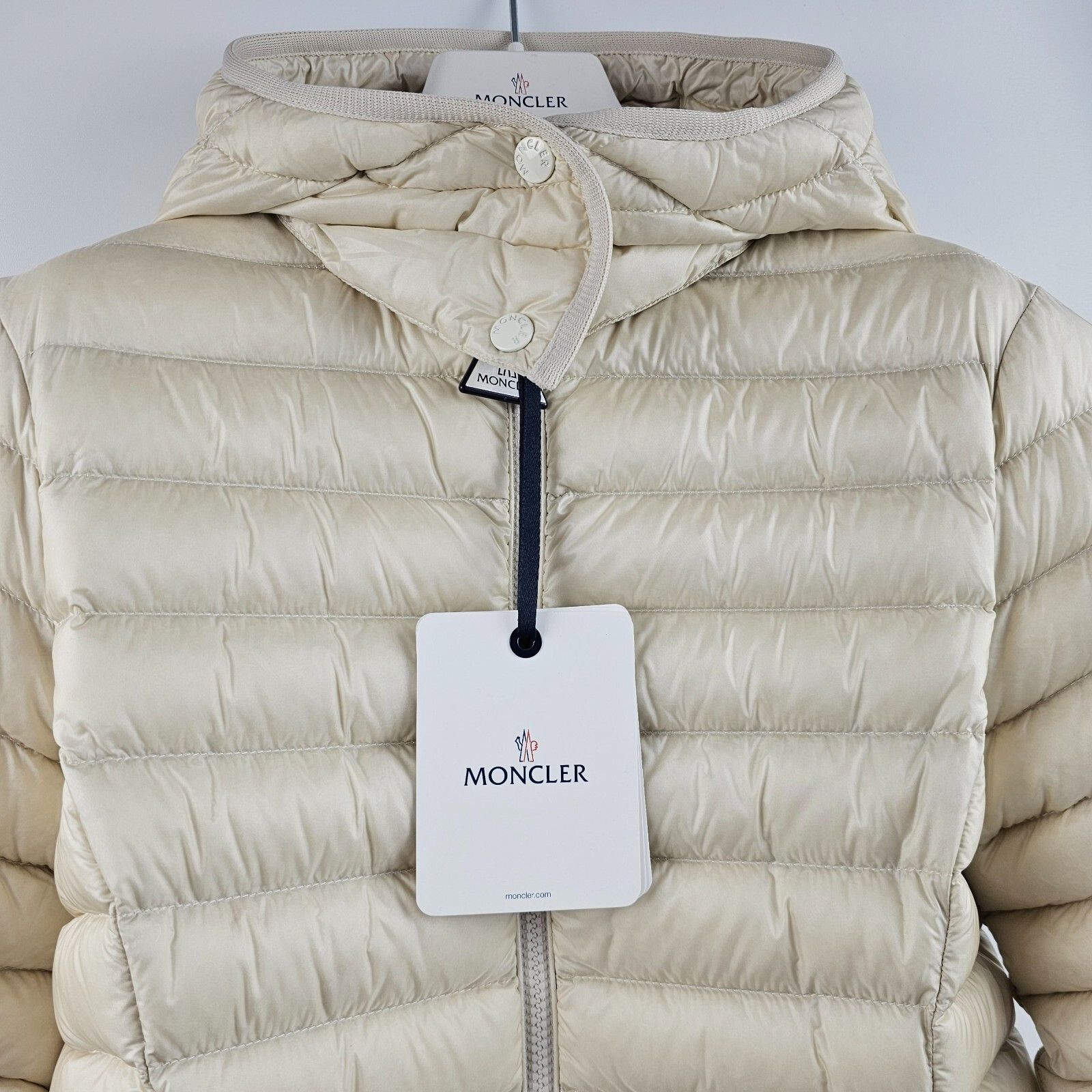 Moncler MONCLER Igelong White Ivory Hooded Long Down Jacket Size XXS / US 00 / IT 34 - 4 Thumbnail