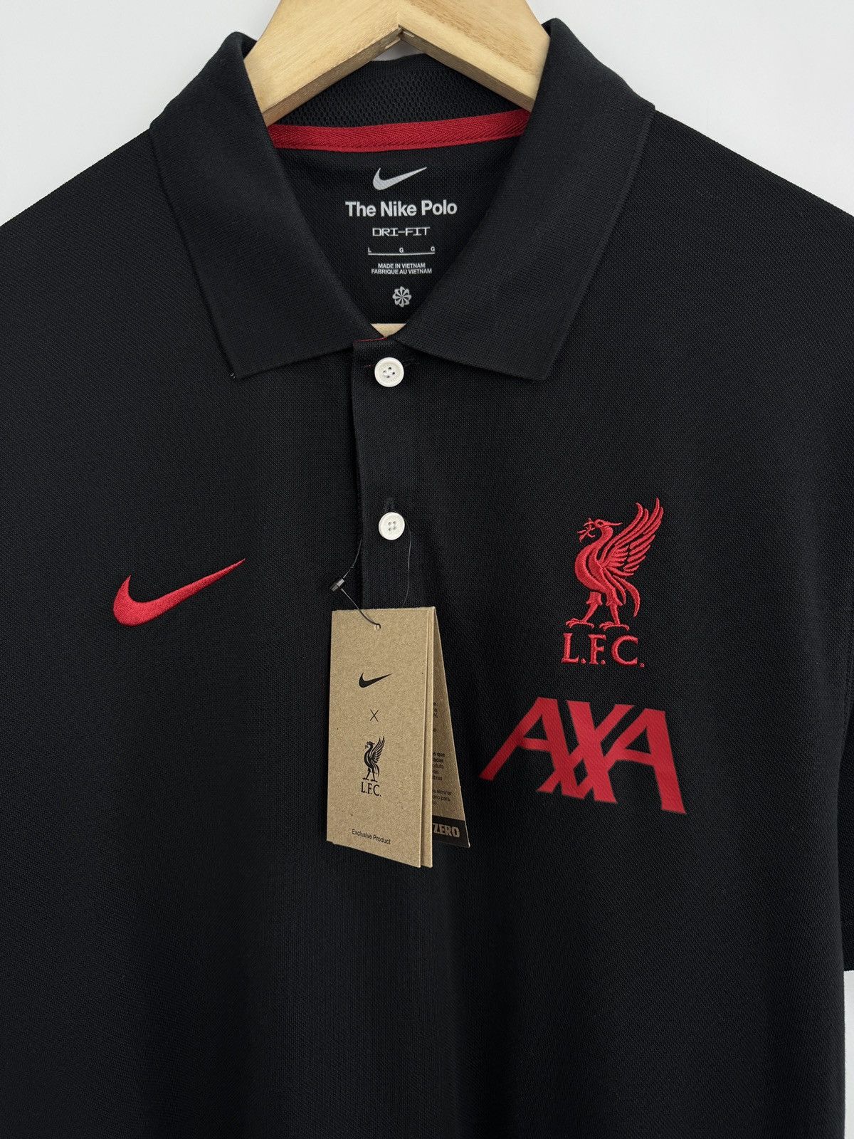Nike ❗️NEW 🏴󠁧󠁢󠁥󠁮󠁧󠁿 24/25 Nike Liverpool LFC AXA Polo T-Shirt Dri-FIT Size US L / EU 52-54 / 3 - 9 Thumbnail