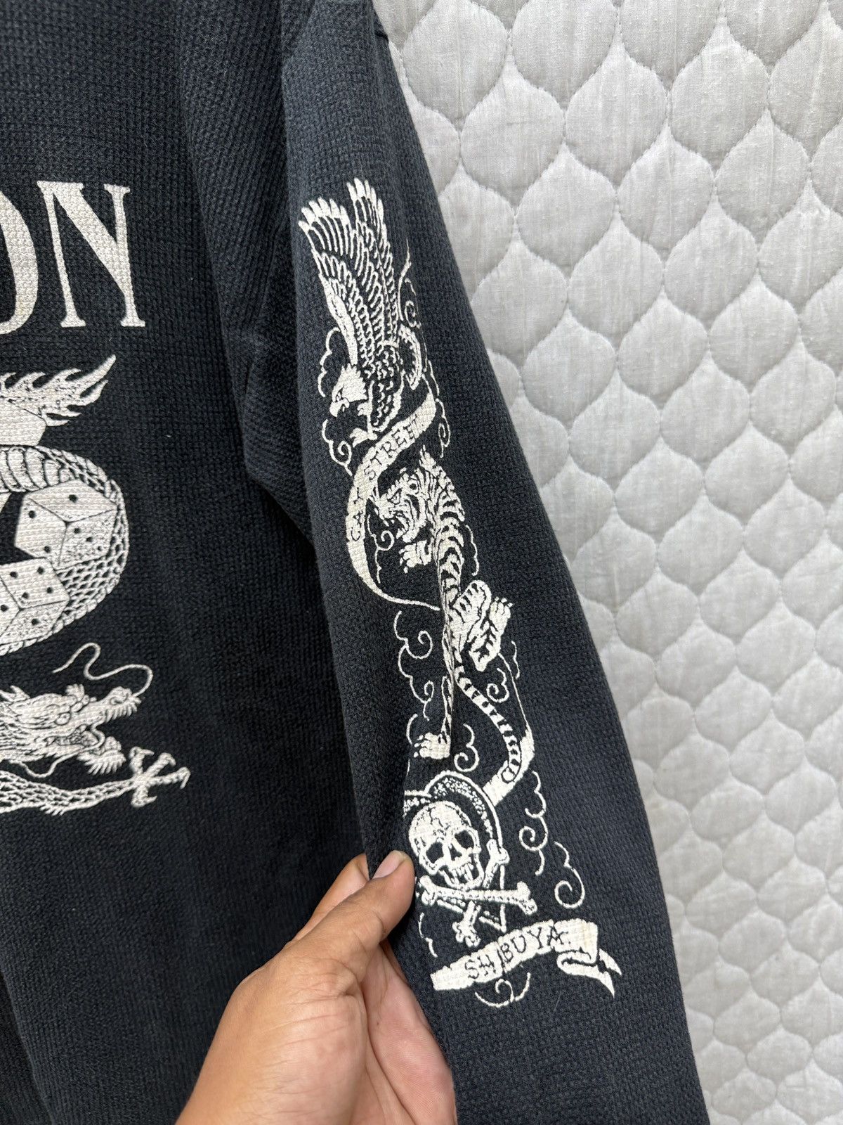 Vintage 💥💥🔥ARCHIVE CREAM SODA SKULL DRAGON LONGSLEEVE Size US S / EU 44-46 / 1 - 6 Thumbnail