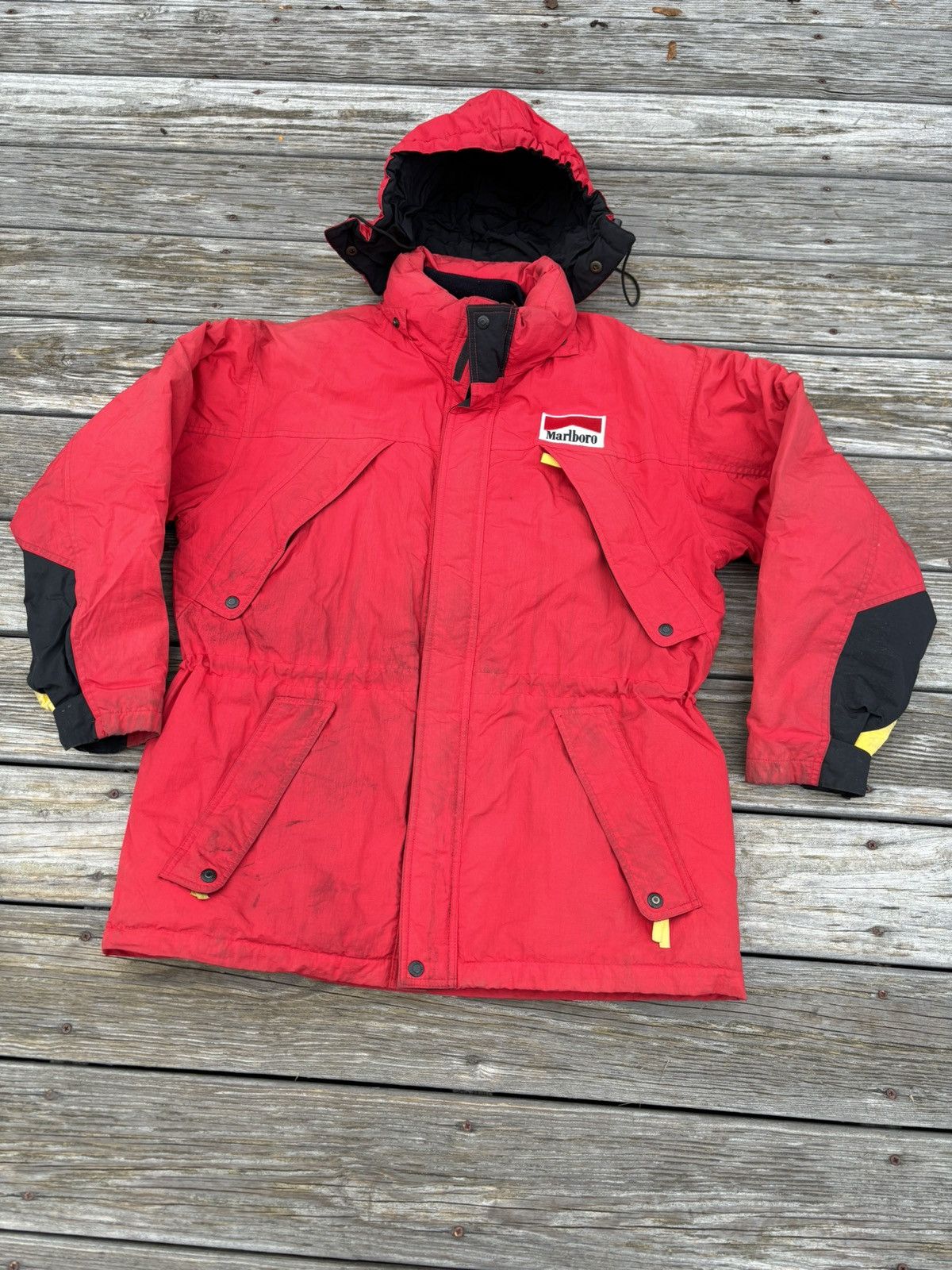 Marlboro × Vintage Vintage Malboro hooded jacket Size US M / EU 48-50 / 2 - 1 Thumbnail