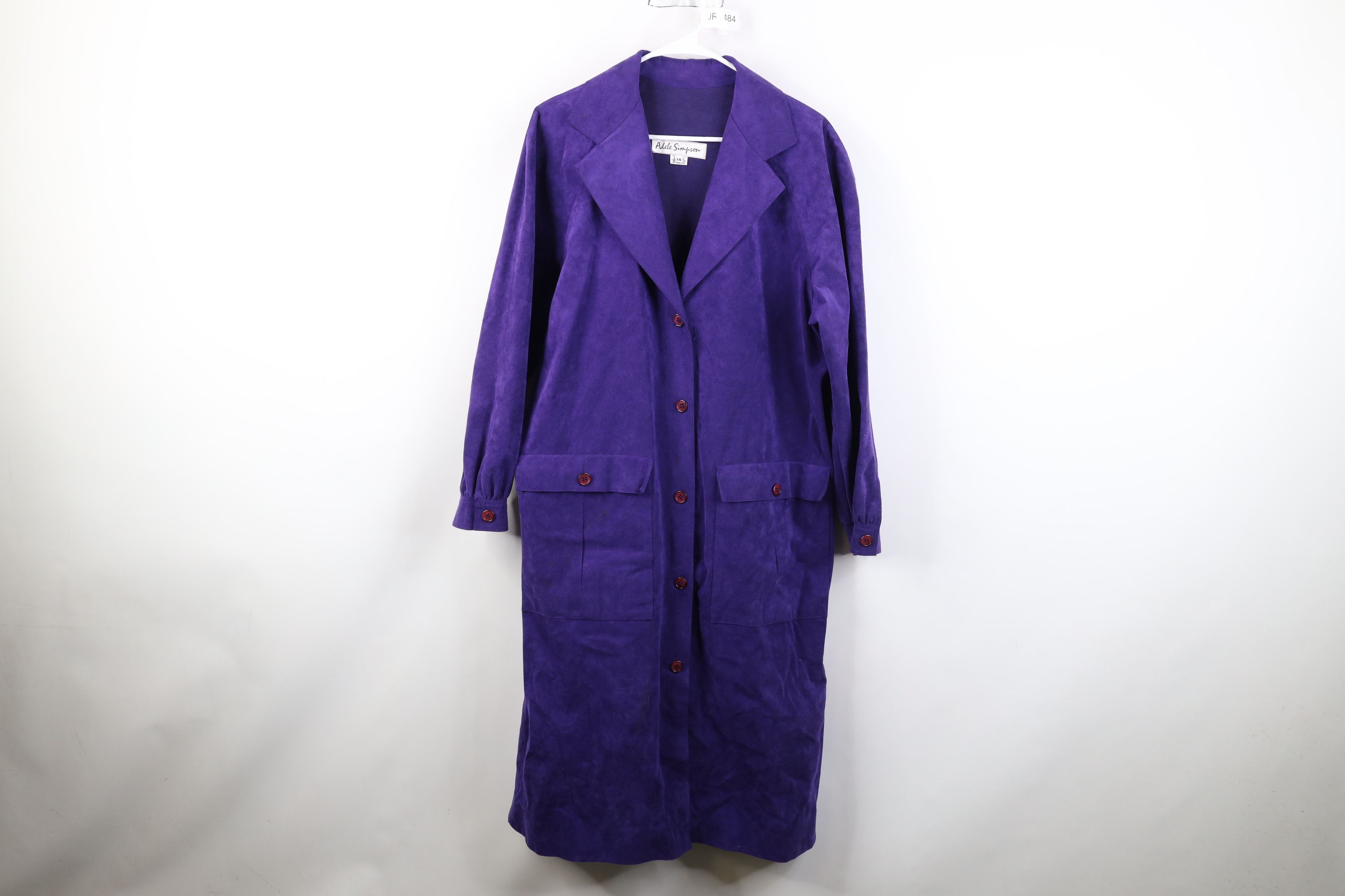 Vintage Vintage 80s 90s Streetwear Microfiber Trench Coat Jacket Size XL / US 12-14 / IT 48-50 - 1 Thumbnail