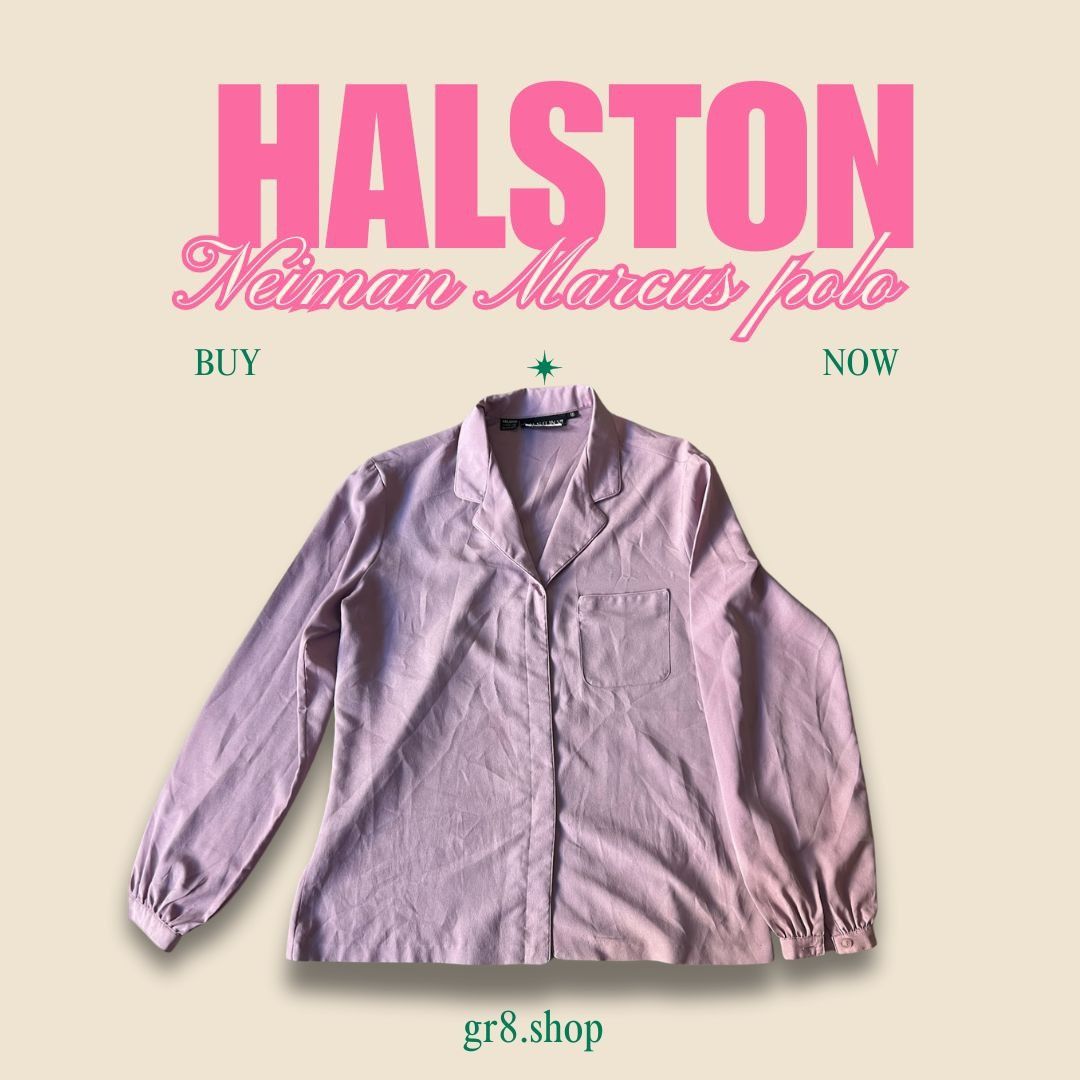 Halston Halston Neiman Marcus Longsleeve shirt Women’s Size 10 100% Size L / US 10 / IT 46 - 1 Thumbnail