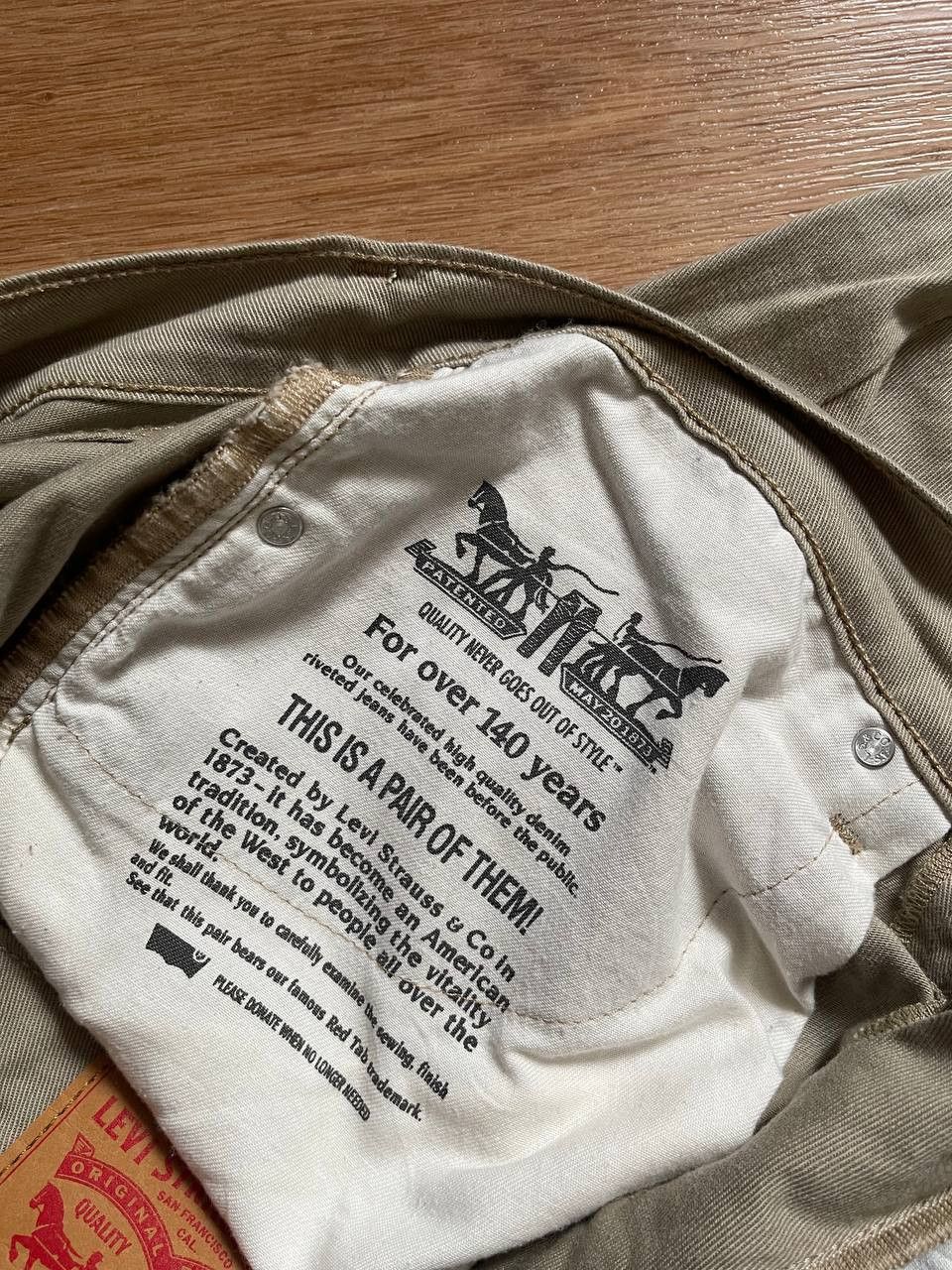Denime Vintage Levis 514 Light Brown Jeans 34x32 Size US 34 / EU 50 - 15 Thumbnail