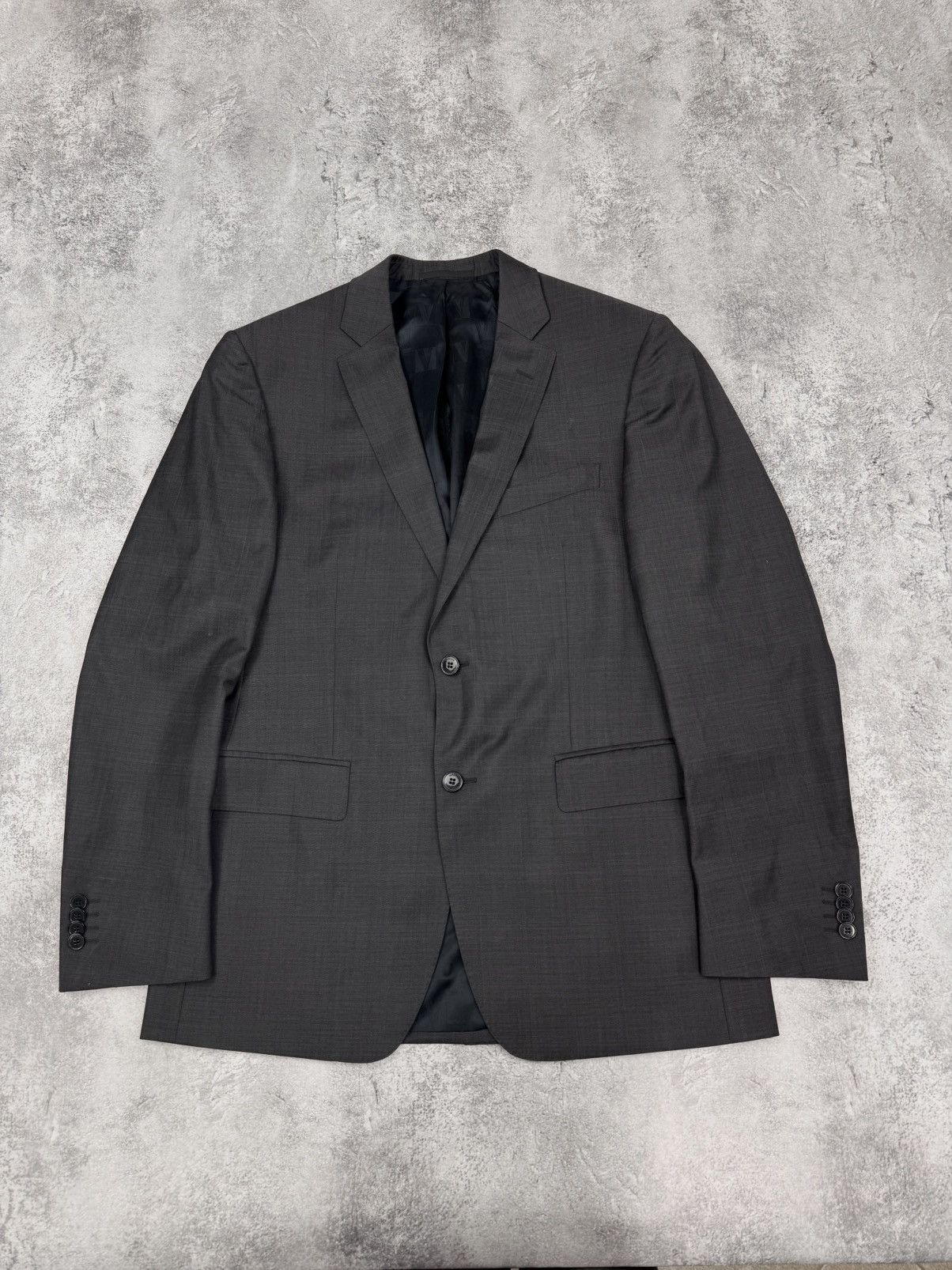 Versace Versace Men Check Suit Set Dark Grey Size M Size 50R - 2 Thumbnail