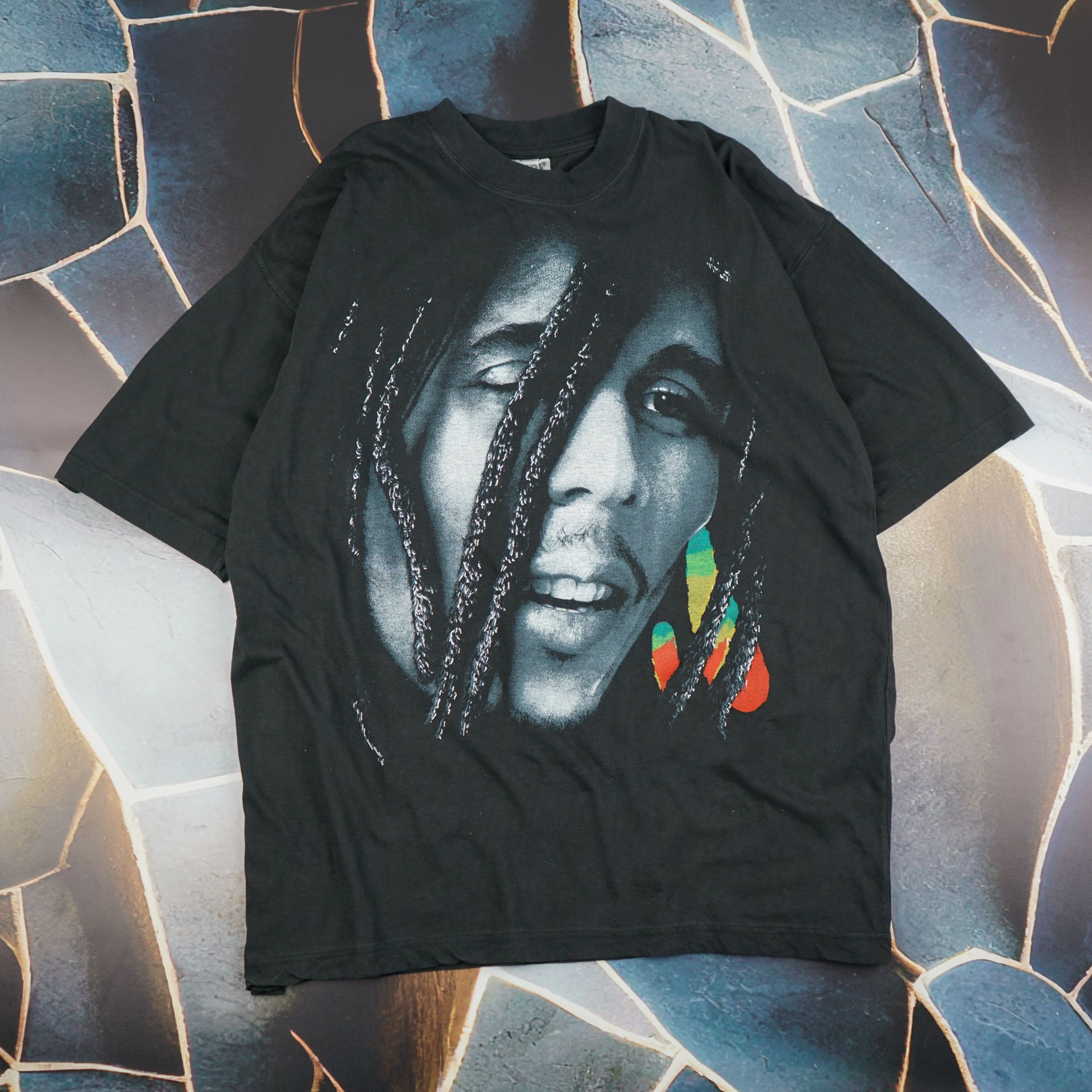 Band Tees × Bob Marley × Vintage Vintage 1990s Bob Marley T-Shirt Empire Size US L / EU 52-54 / 3 - 1 Thumbnail
