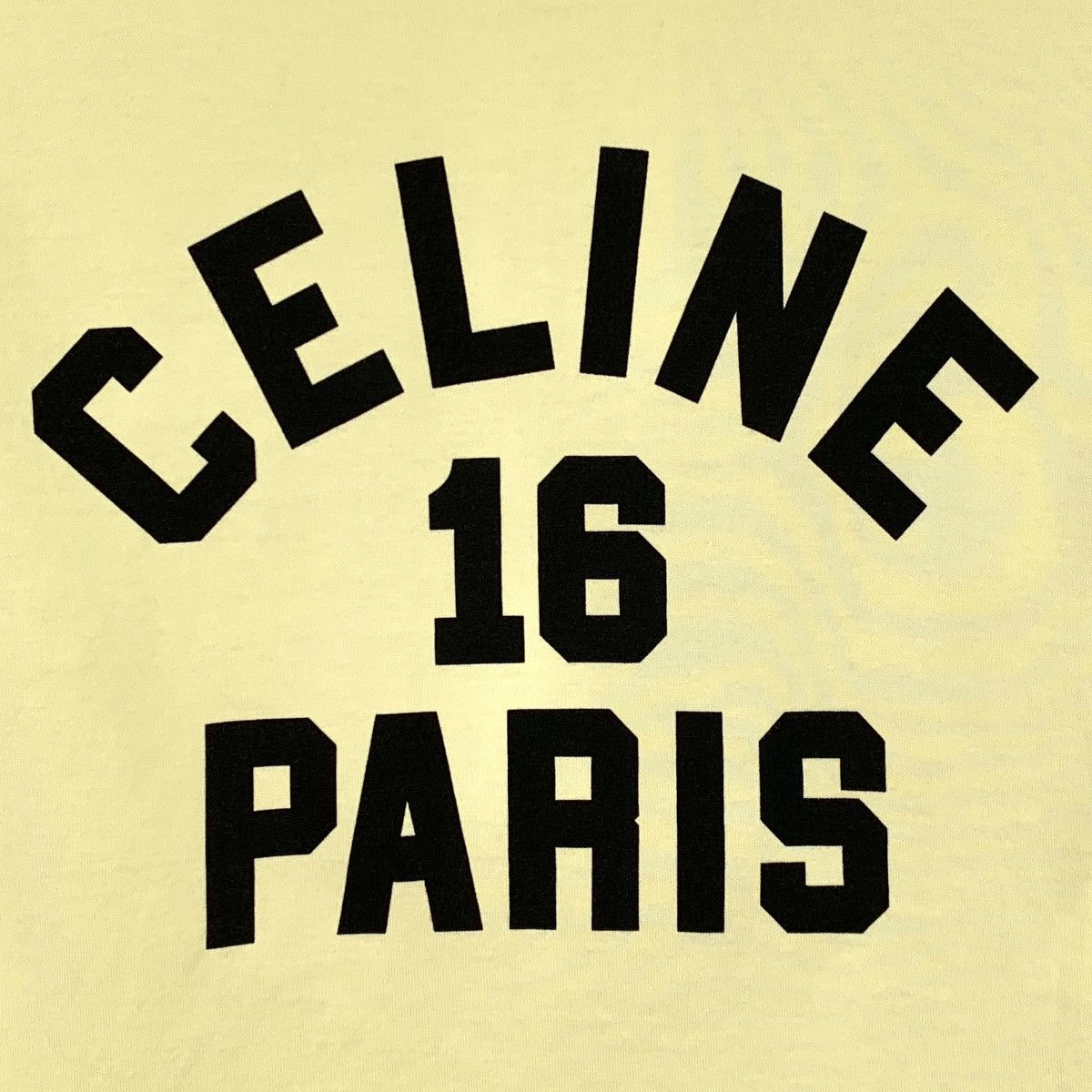 Celine Celine Collection Pale Yellow Short Sleeve T-shirt K26WX Size S / US 4 / IT 40 - 4 Thumbnail