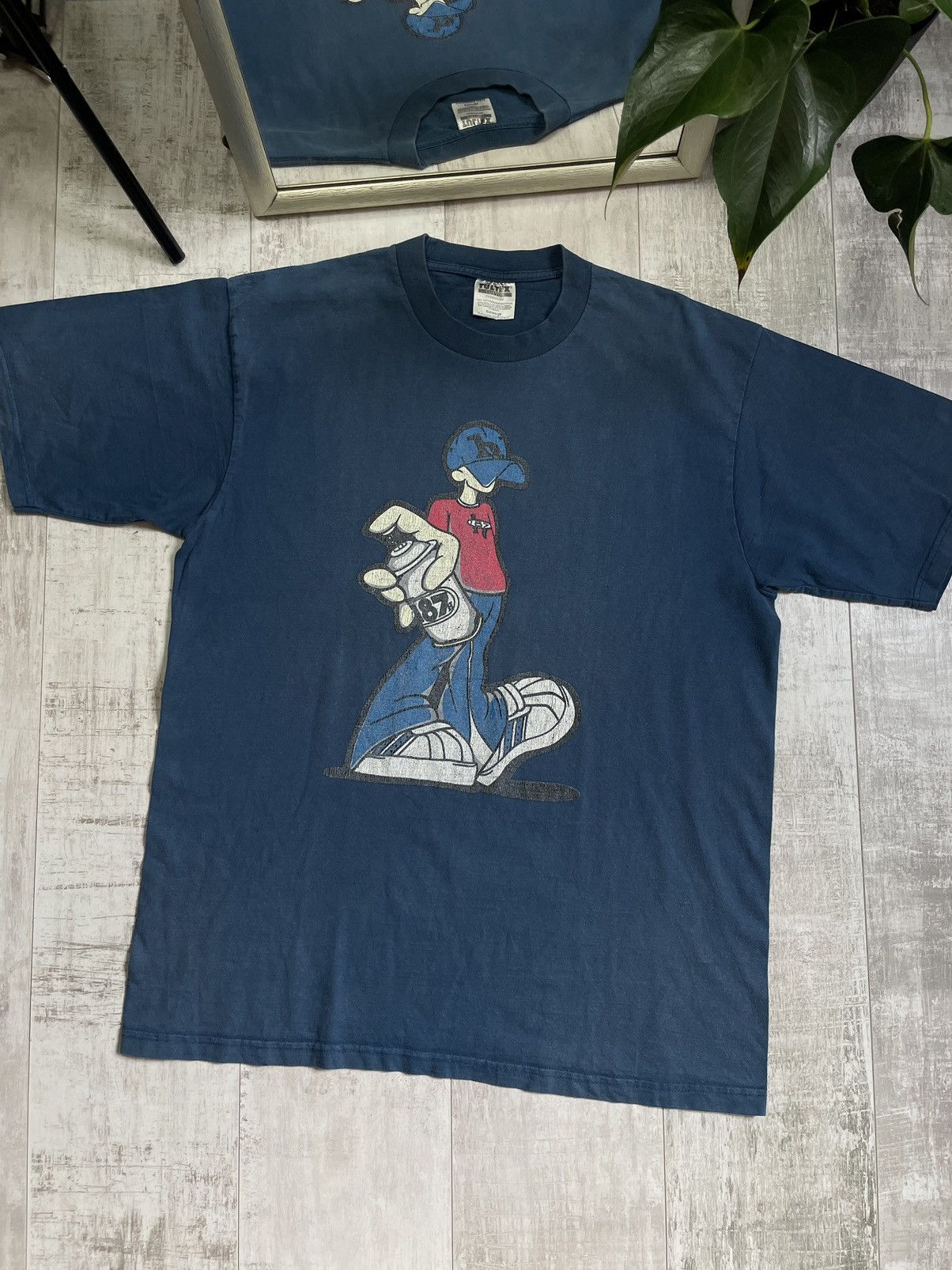 Vintage 187 Hudda 90’s Graffiti Man T-Shirt VERY RARE