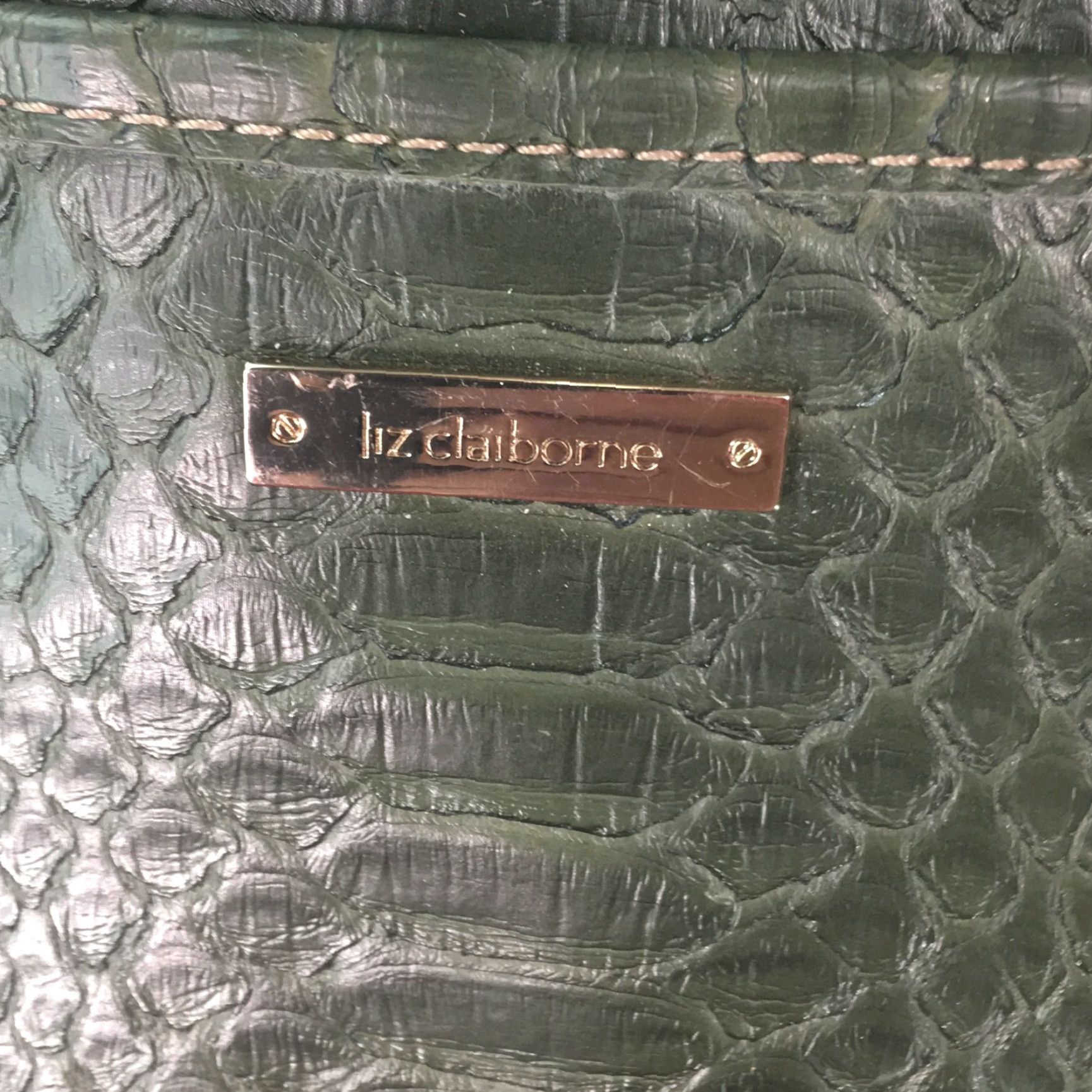 Liz Claiborne VINTAGE Liz Claiborne Women’s Shoulder Bag Organizer Casual Crossbody Purse Black 9.5x10 Size ONE SIZE - 7 Thumbnail