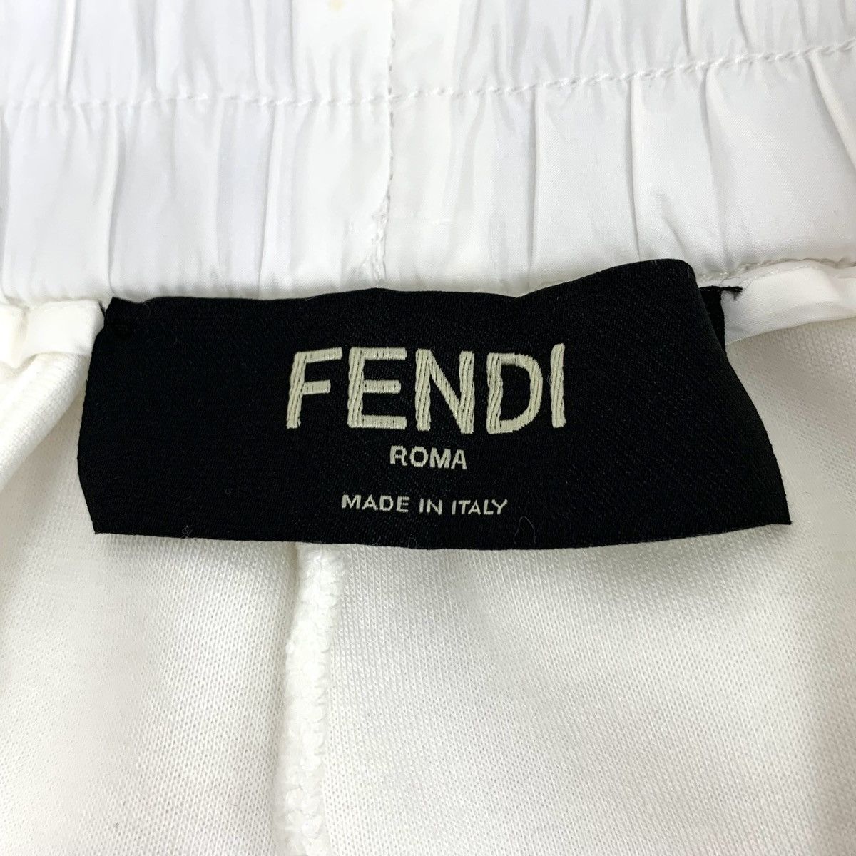 Fendi Fendi White Side Logo Cuffed Casual Sports Pants K26WX Size 27" / US 4 / IT 40 - 6 Thumbnail
