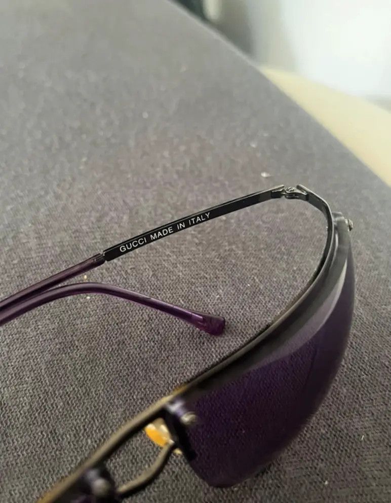 Gucci × Tom Ford × Vintage GUCCI Sunglasses Shield Rimless Wrap Ski Mask Tom Ford Era Size ONE SIZE - 3 Thumbnail