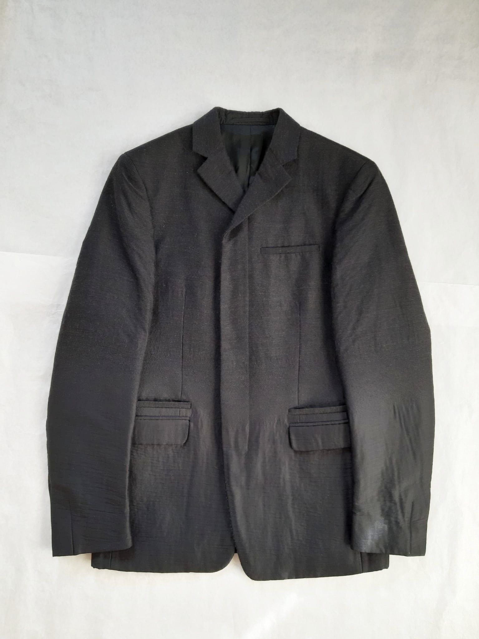 Prada Fused Silk / Wool Ombré Blazer FW 2007 Runway Size 48R - 2 Thumbnail