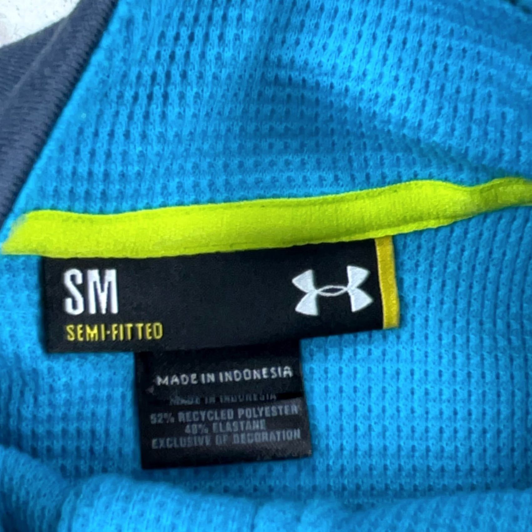 Under Armour Under Armour Womens Small Blue Soft Shell Performance Track Suit Warm Up Size S / US 4 / IT 40 - 3 Thumbnail