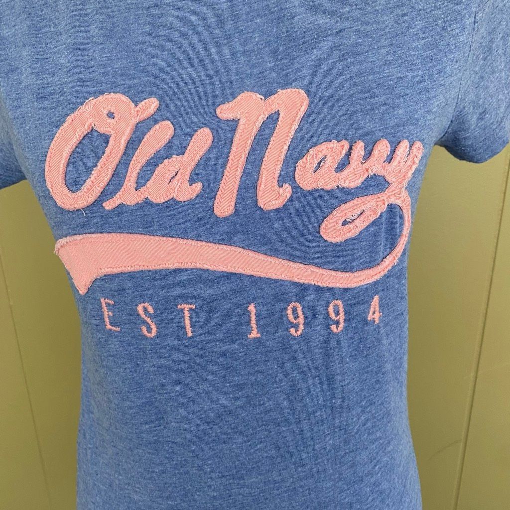 Old Navy Old Navy women M Crewneck w/raised textured logo short sleev Size M / US 6-8 / IT 42-44 - 2 Thumbnail