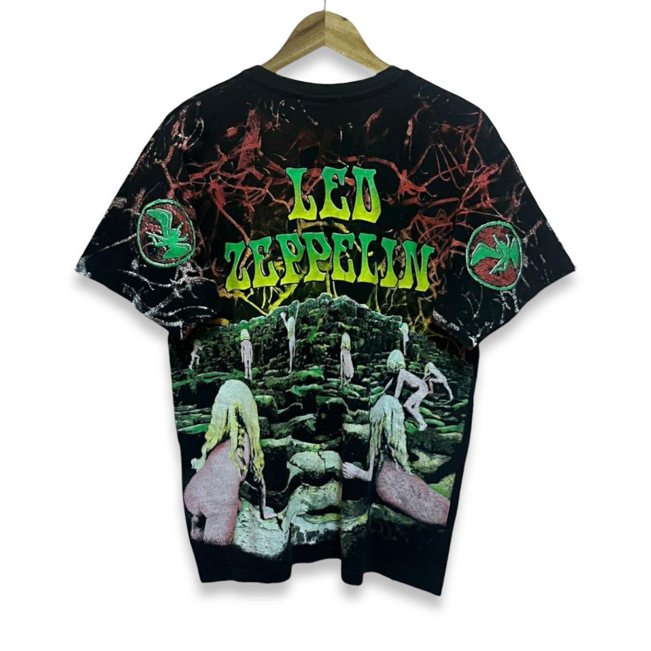 Band Tees × Led Zeppelin × Vintage Vintage 1992 Led Zeppelin Houses of the Holy All Over Print Size US L / EU 52-54 / 3 - 2 Thumbnail