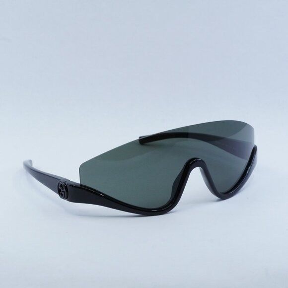 Gucci Gucci GG1650S 001 Sunglasses Shiny Black Shield Frame Size ONE SIZE - 8 Thumbnail