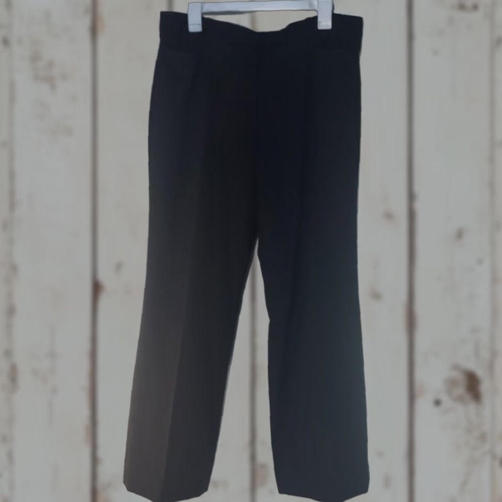 Tommy Hilfiger Tommy Hilfiger Black Wide Leg Dress Pants Women Size 12P Vietnam Size 34" / US 12 / IT 48 - 1 Thumbnail