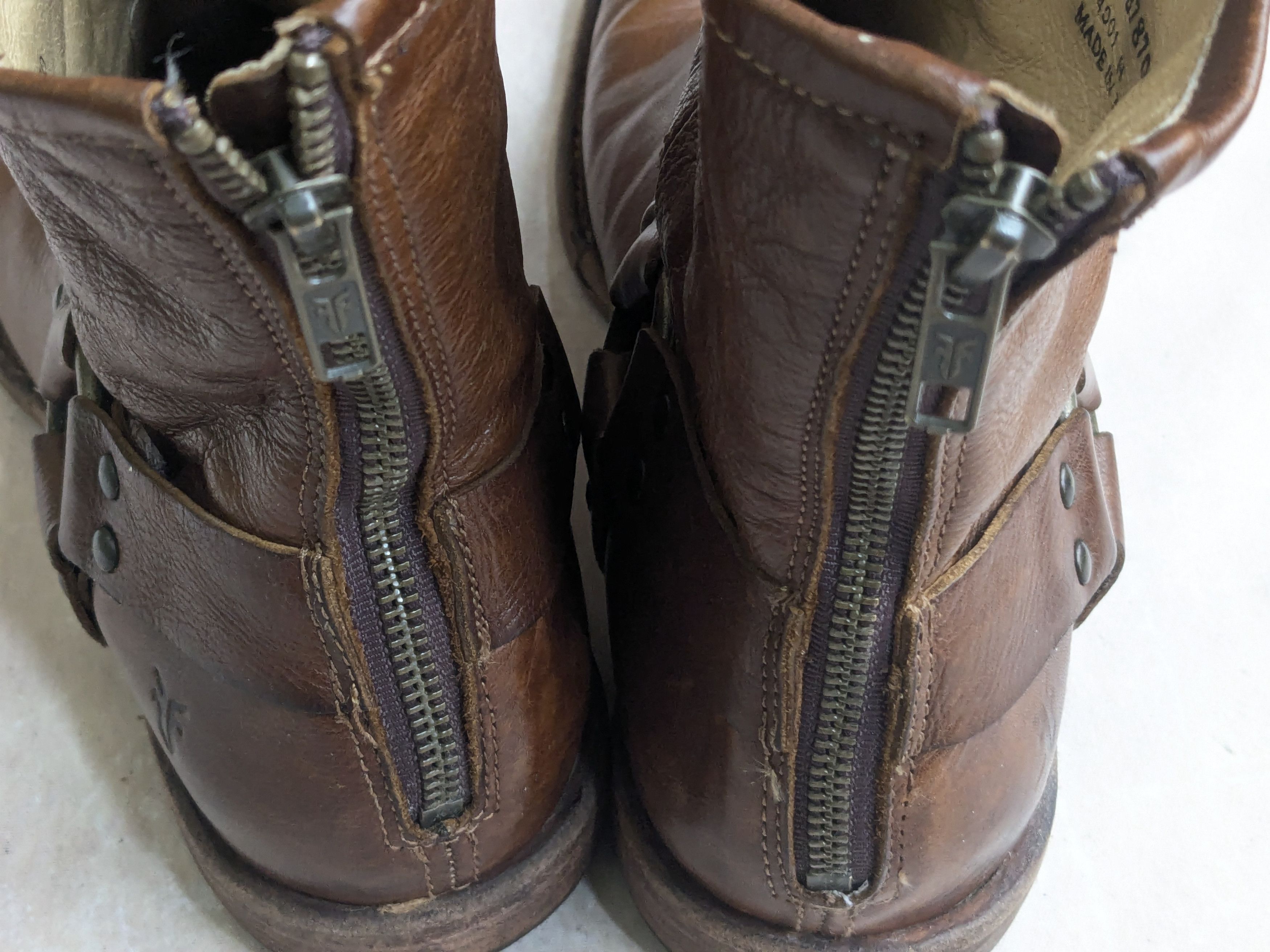 Frye Frye Harness Brown Leather 9.5 Leather Buckle Punk Size US 9.5 / EU 42-43 - 11 Thumbnail