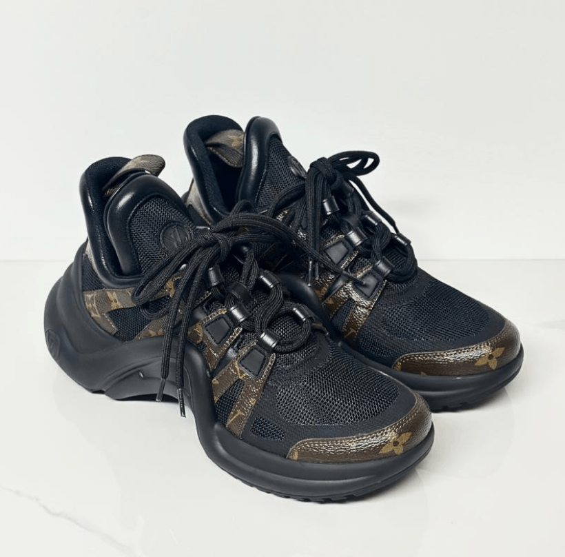 Louis Vuitton Louis Vuitton Round Toe Lace-Up Dad Sneakers Size US 8 / IT 38 - 6 Thumbnail