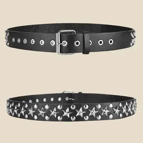 Other Pentagram Riveted Buckle Belt Size ONE SIZE - 3 Thumbnail