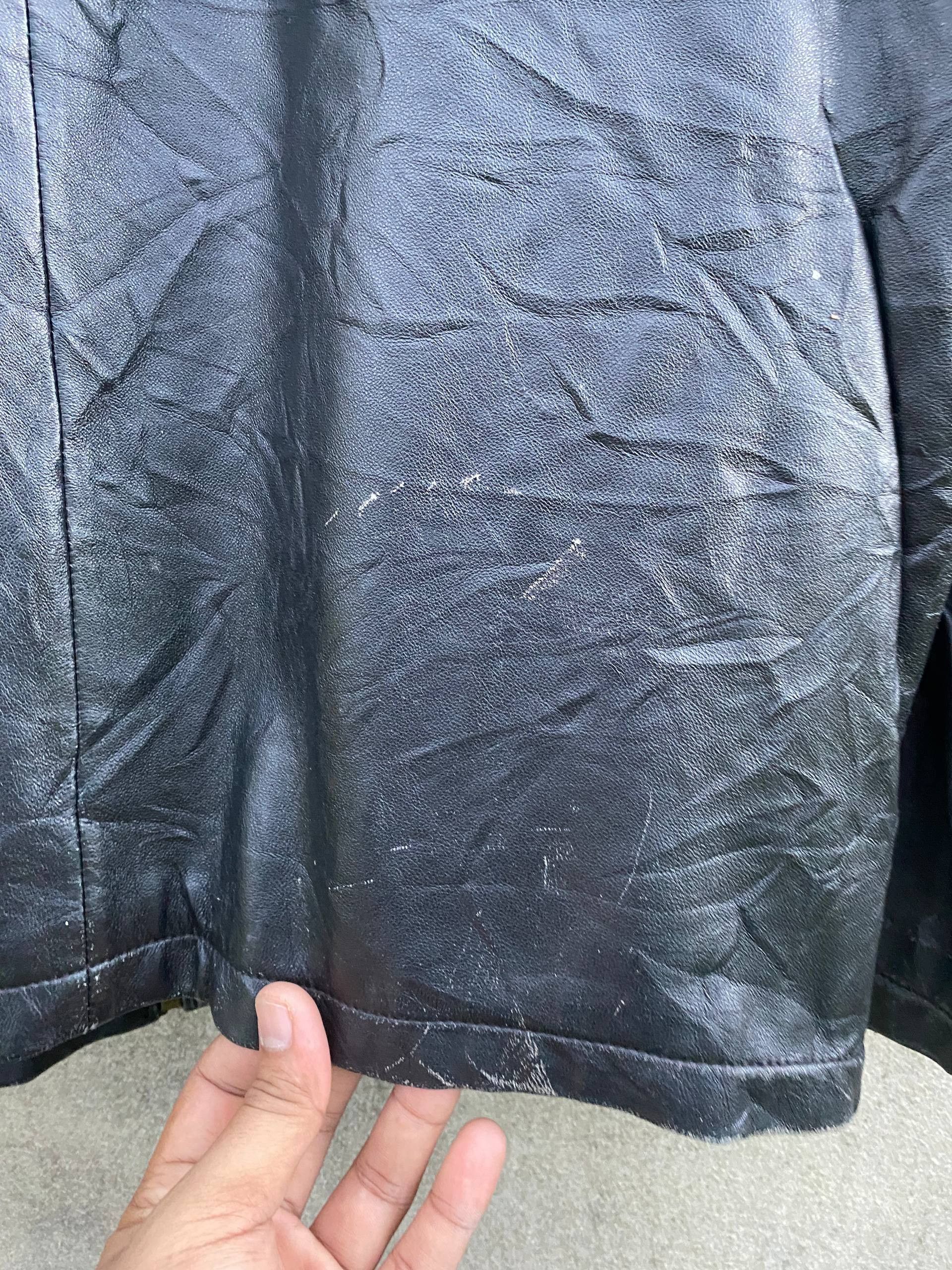 Japanese Brand T's Sheepskin Leather Jacket Nice Faded Design Size US M / EU 48-50 / 2 - 8 Thumbnail