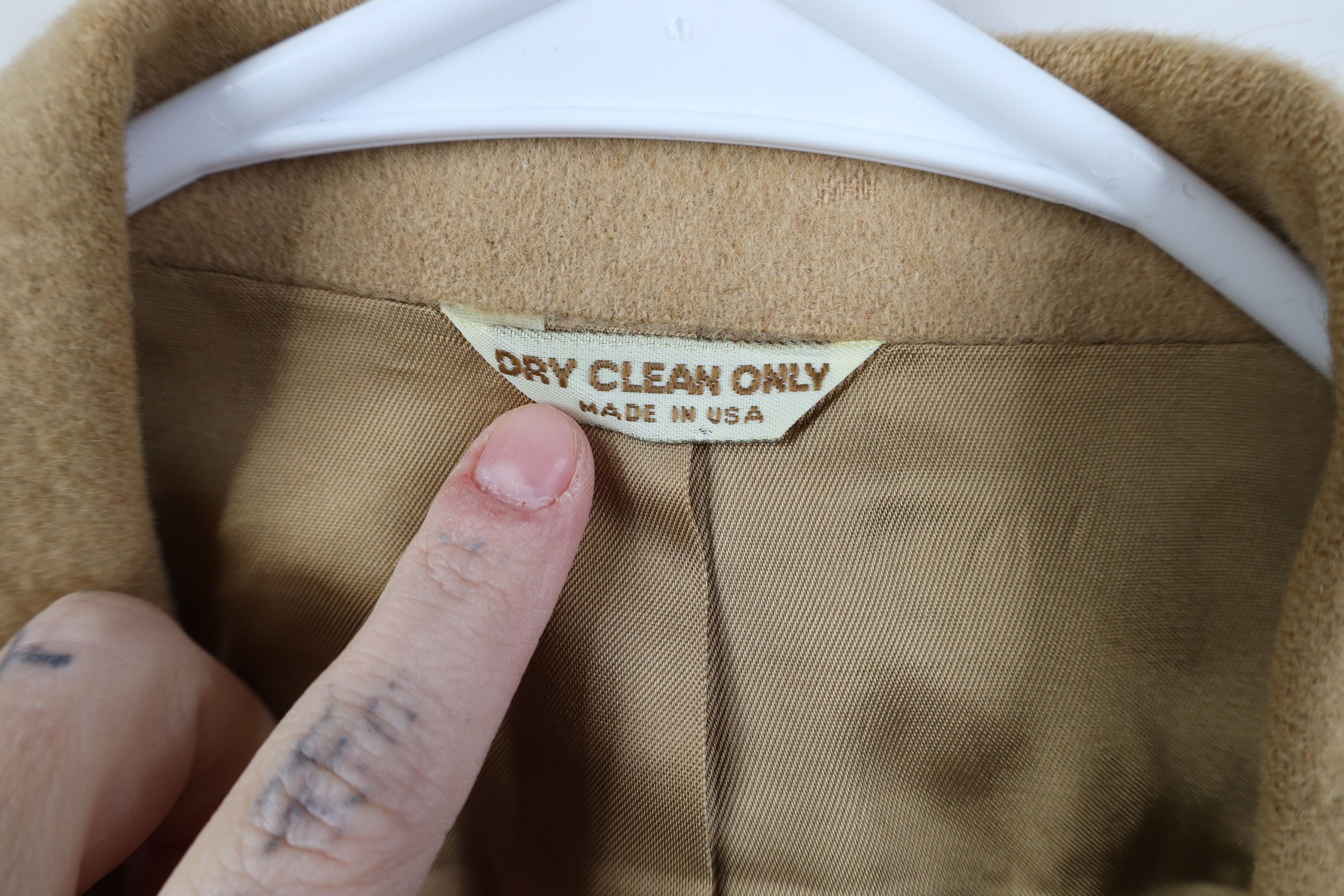 Vintage Vintage 90s Streetwear Camel Hair 2 Button Blazer Jacket USA Size US XXL / EU 58 / 5 - 10 Thumbnail