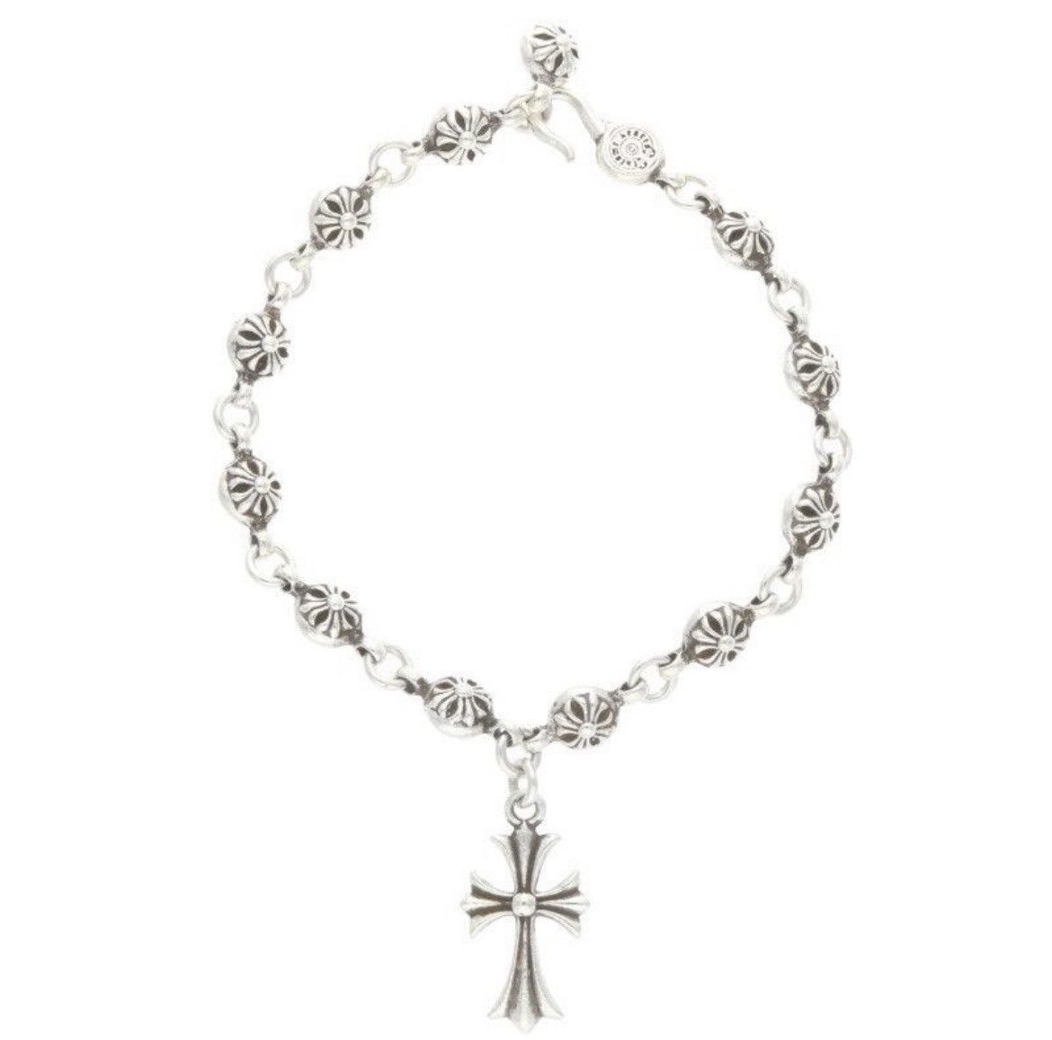 Chrome Hearts Chrome Hearts Cross Ball Silver Bracelet Size ONE SIZE - 1 Thumbnail