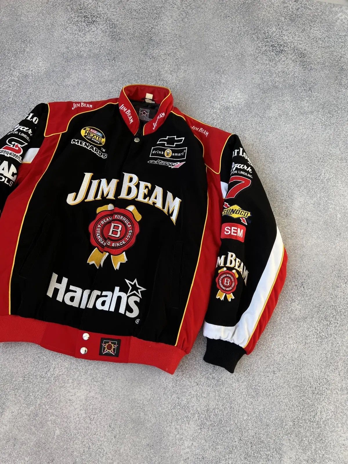 Designer × Vintage Vintage Jim Beam Nascar Jacket Size US L / EU 52-54 / 3 - 4 Thumbnail