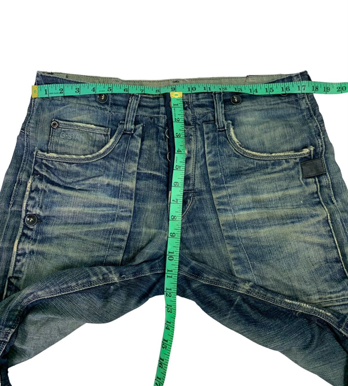 G-Star 🔥Rare Japanese Brand G-Star 3301 Distressed Jeans Size US 34 / EU 50 - 14 Thumbnail