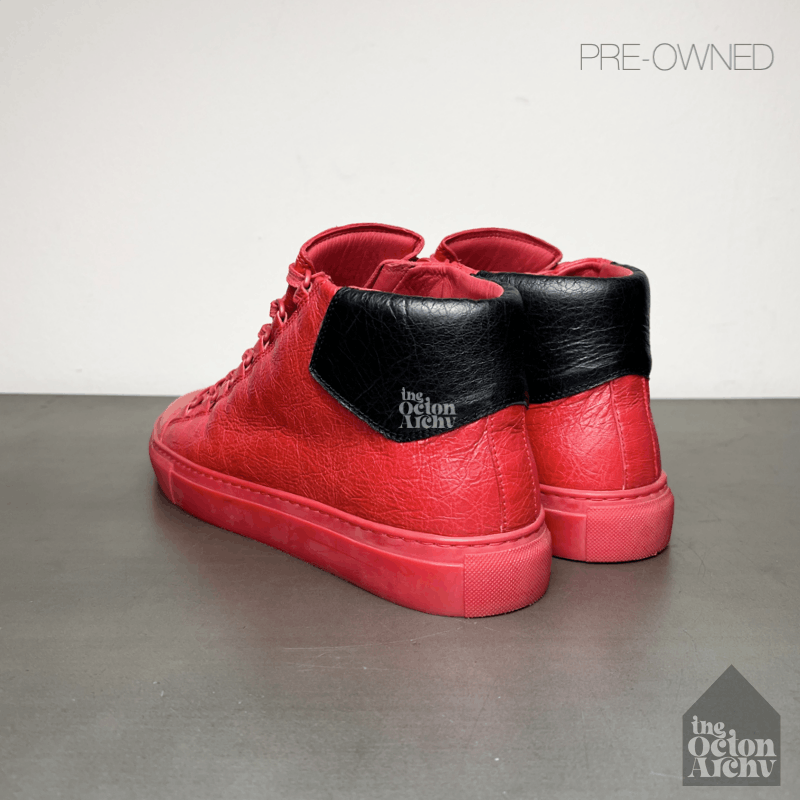 Balenciaga Balenciaga Arena High Top Sneaker Rouge Paprika 483495 Used Size US 8 / EU 41 - 2 Thumbnail