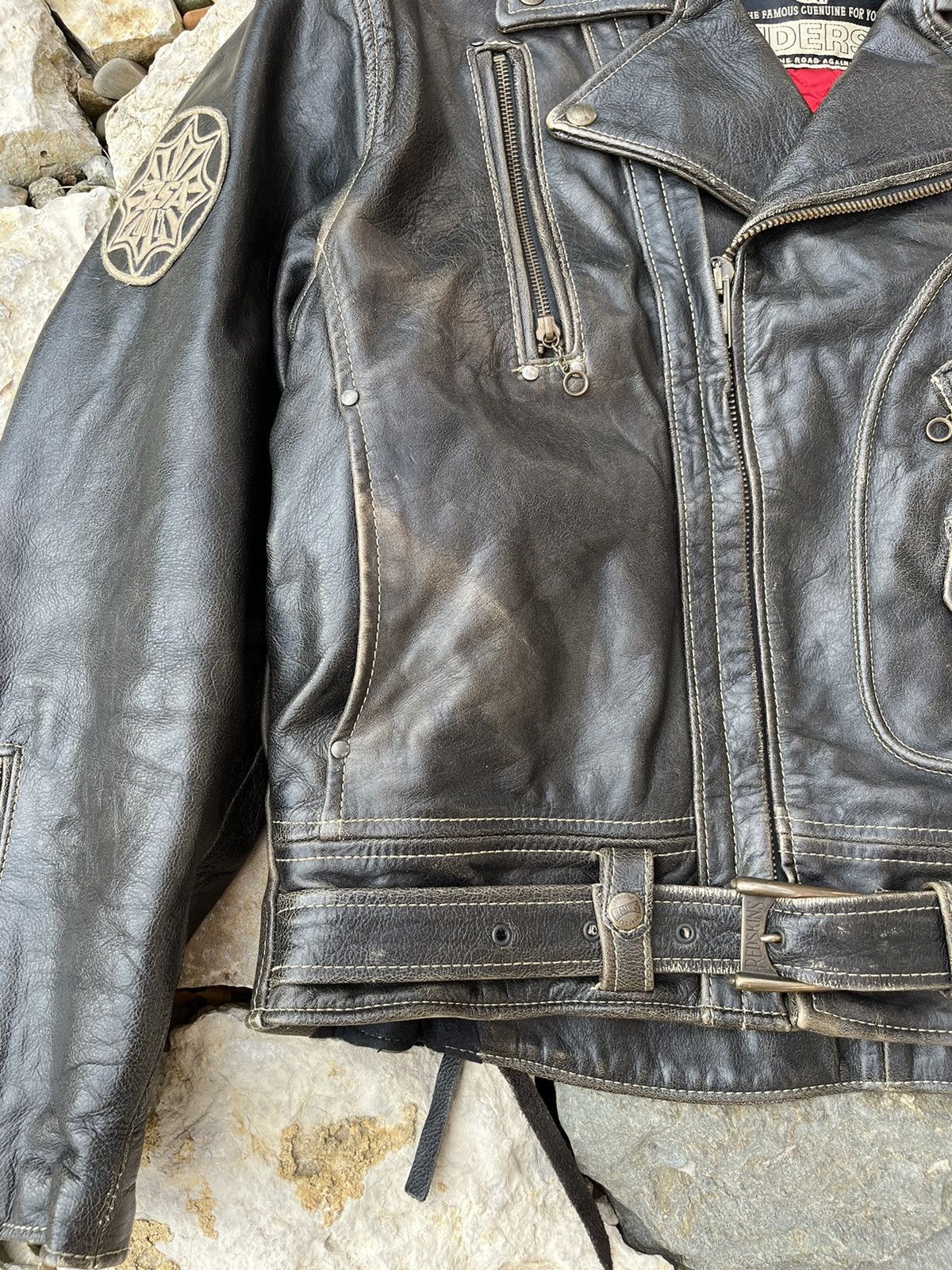 NFL × Vintage Vintage leather Redskins biker jacket distressed ramones Size US XL / EU 56 / 4 - 11 Thumbnail