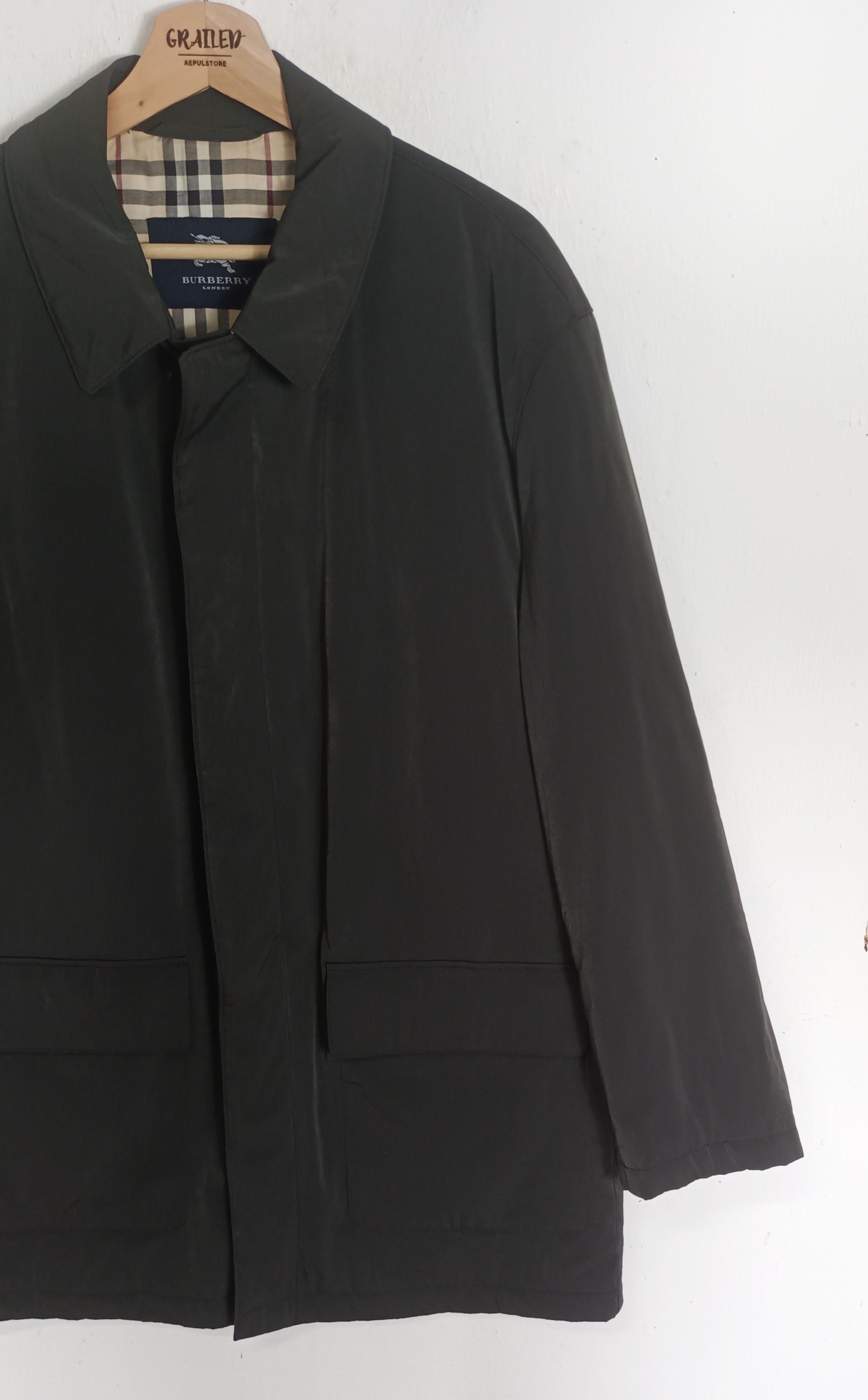 Burberry 90s🔥 Burberry London Nova Check Long Coat Size US L / EU 52-54 / 3 - 7 Thumbnail
