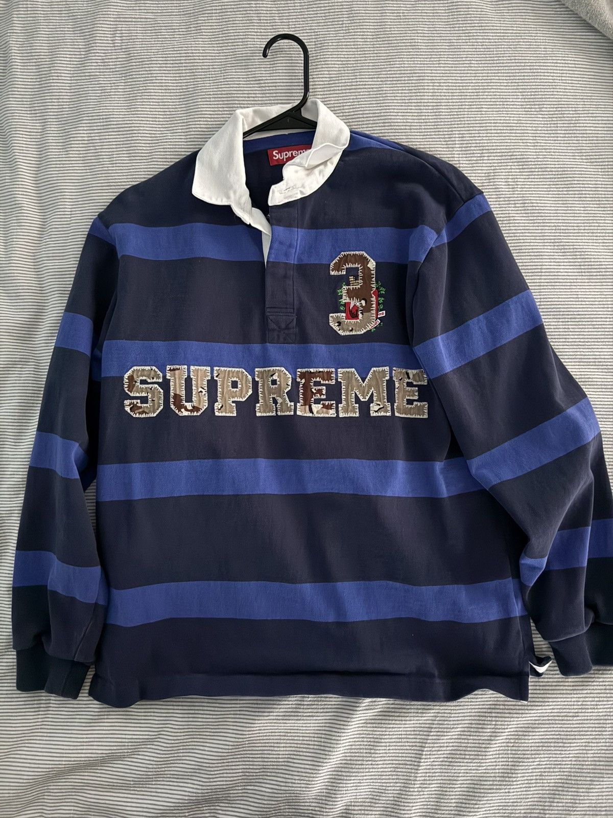 Supreme Striped Rugby | Grailed