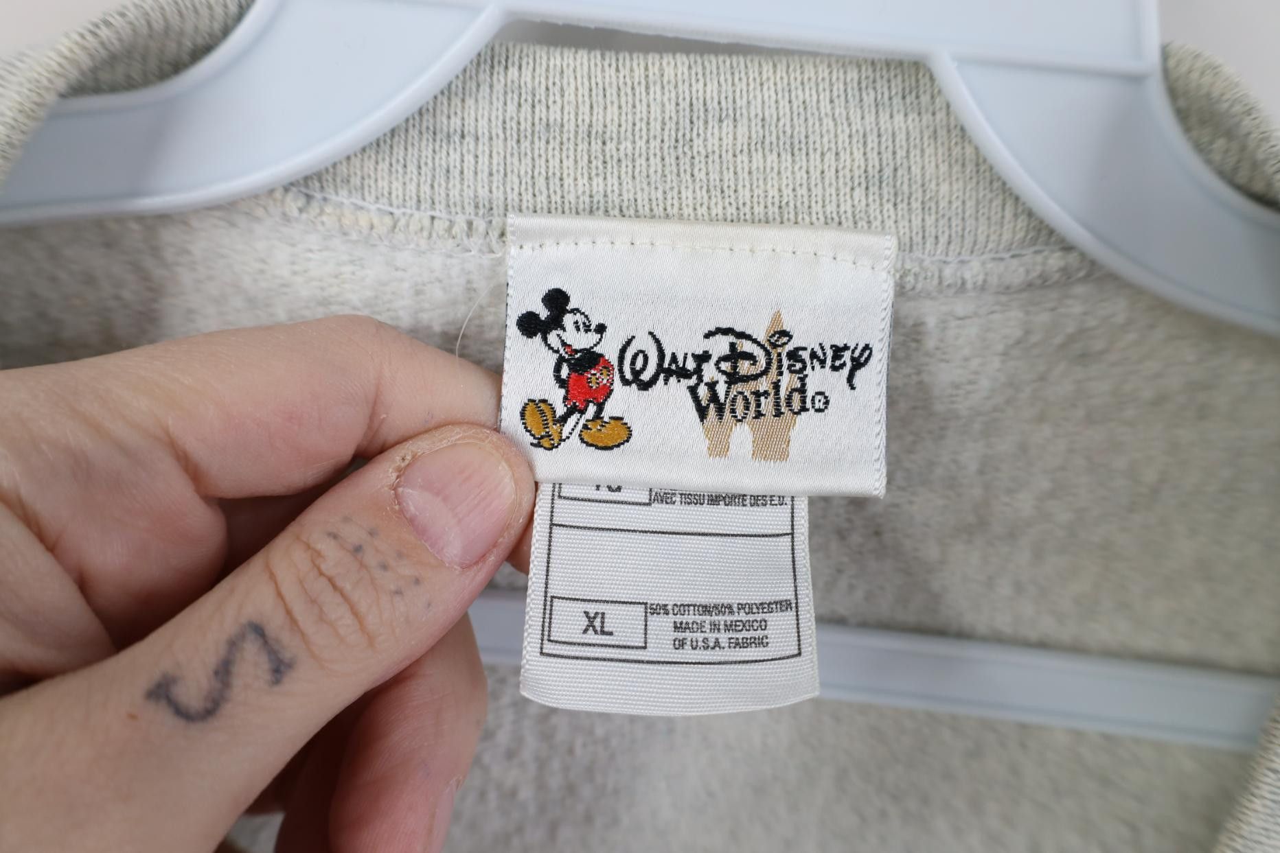 Disney Vintage 90s Disney Mickey Mouse Crewneck Sweatshirt Gray Size XL / US 12-14 / IT 48-50 - 8 Thumbnail