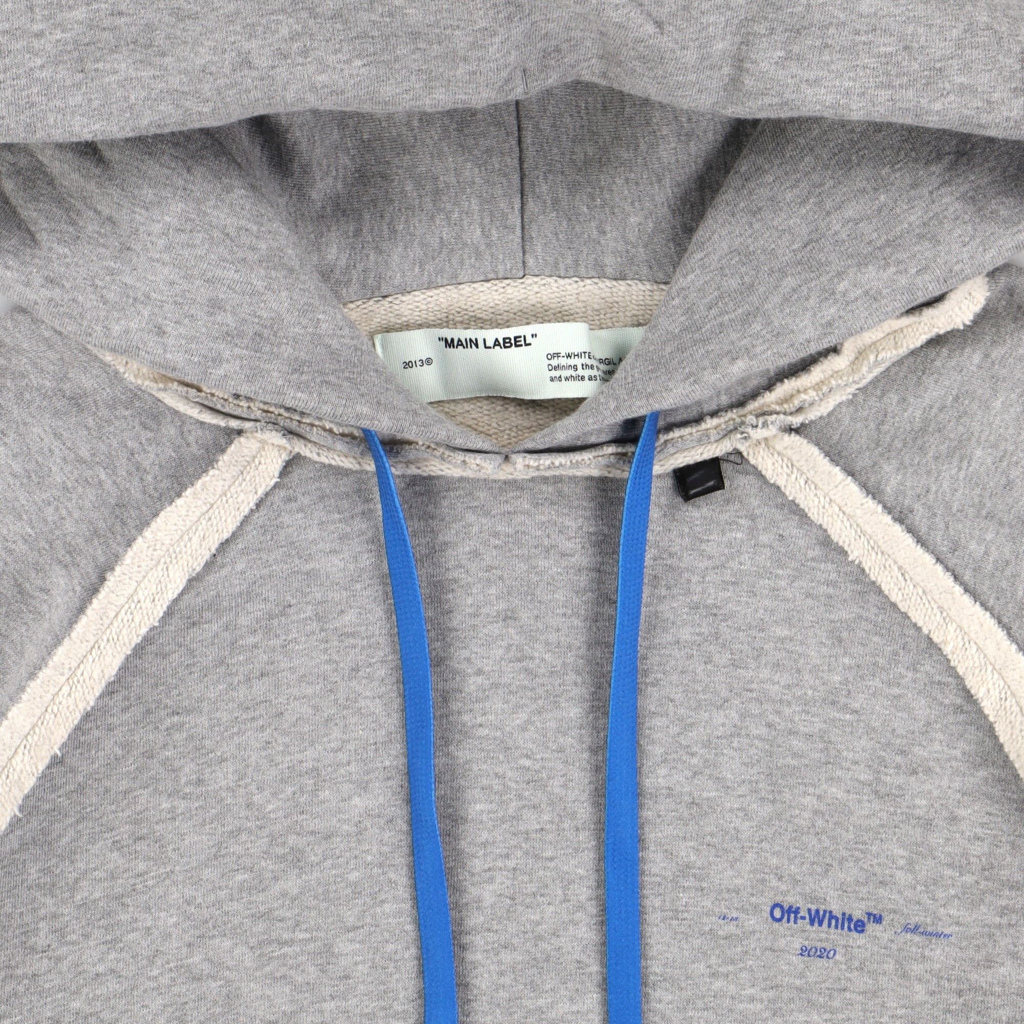 Off-White Grey Acrylic Arrows Oversized Raglan Hoodie Size US M / EU 48-50 / 2 - 6 Thumbnail